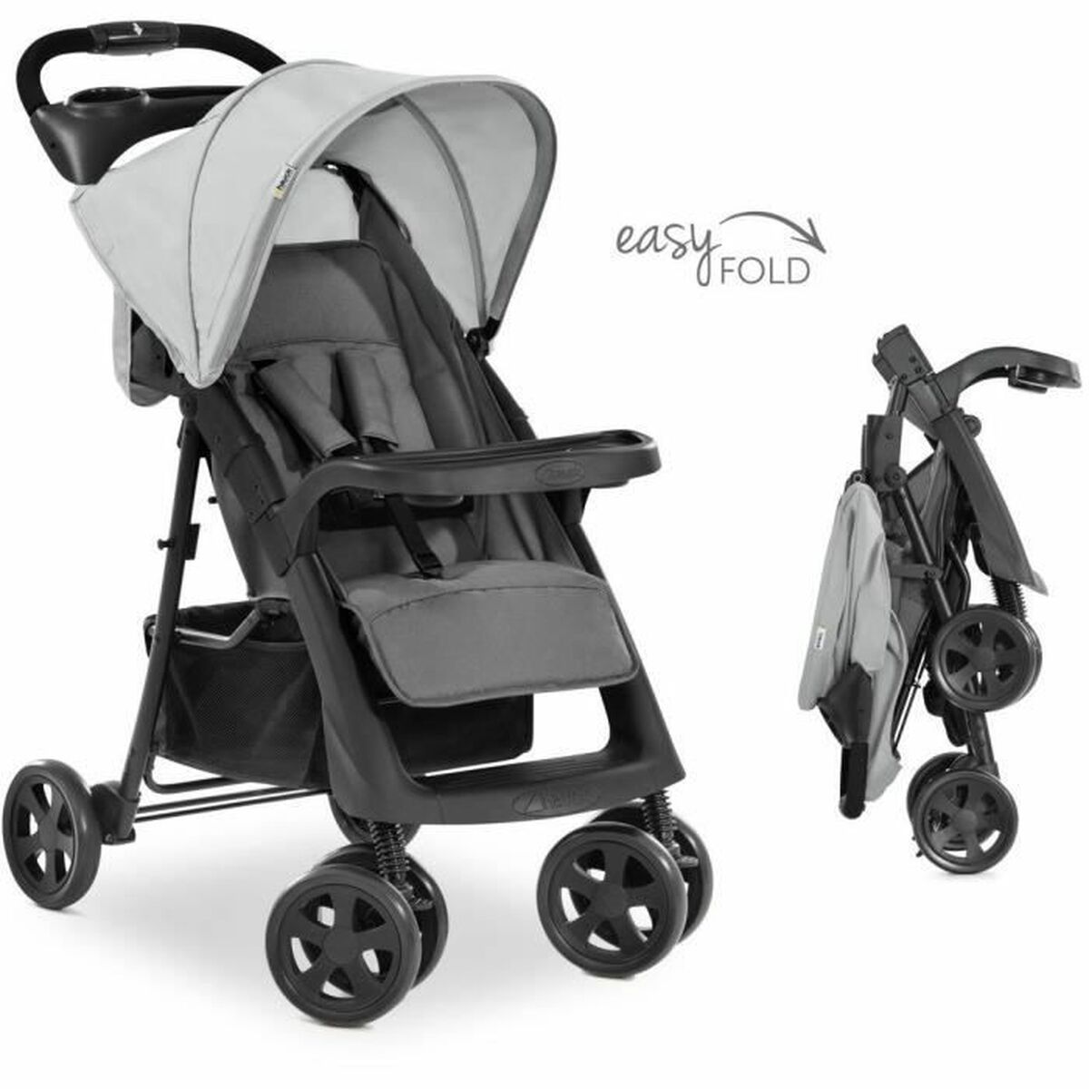 Kinderwagen Hauck Zwart Grijs