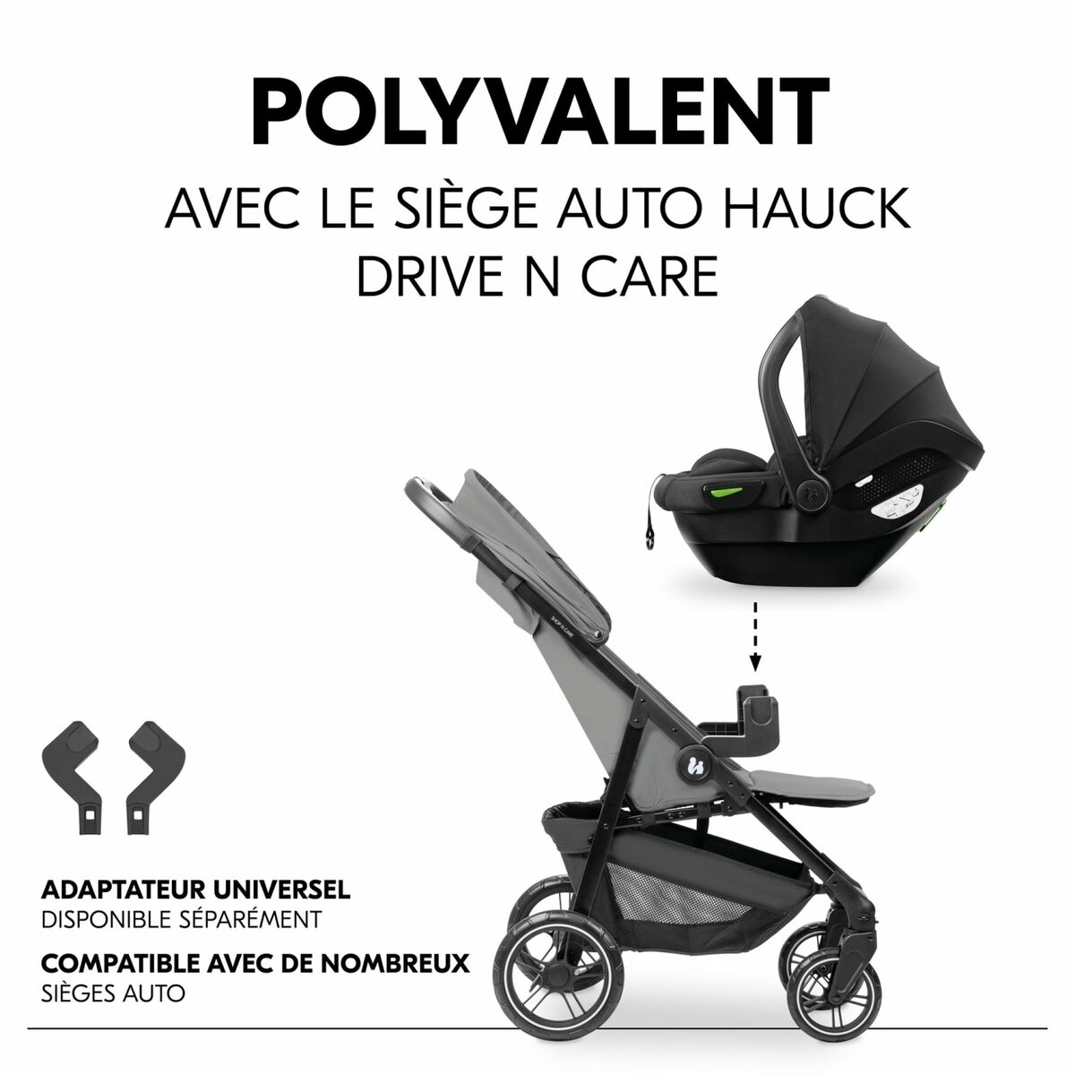 Kinderwagen Hauck Grijs