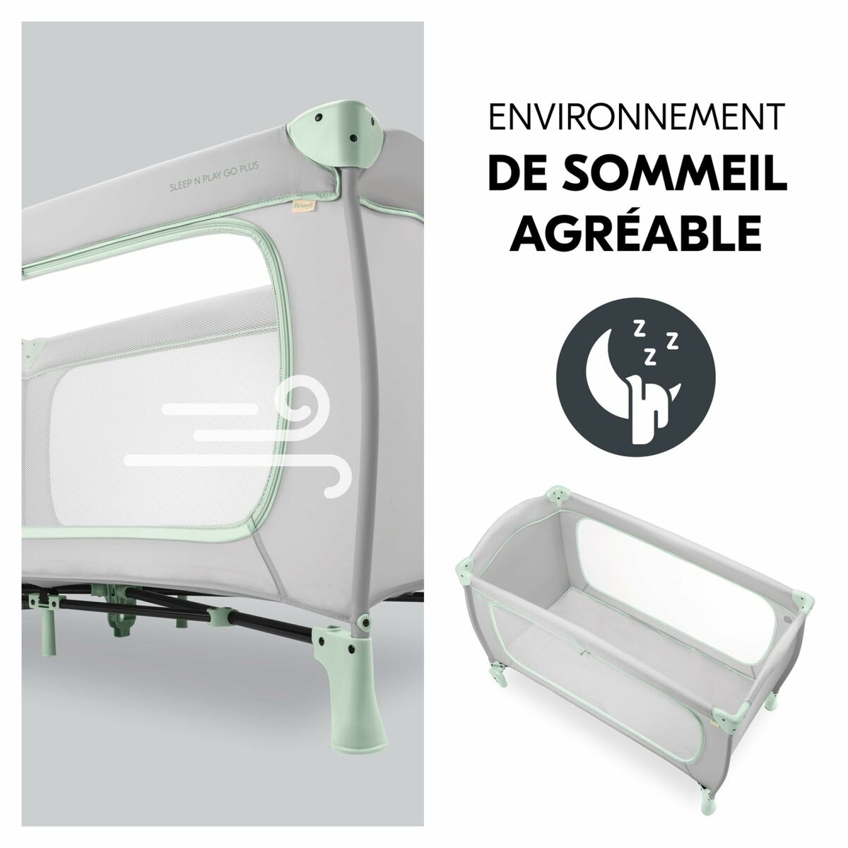 Reiswieg Hauck Vert 60 x 120 cm 22 x 21 x 78 cm