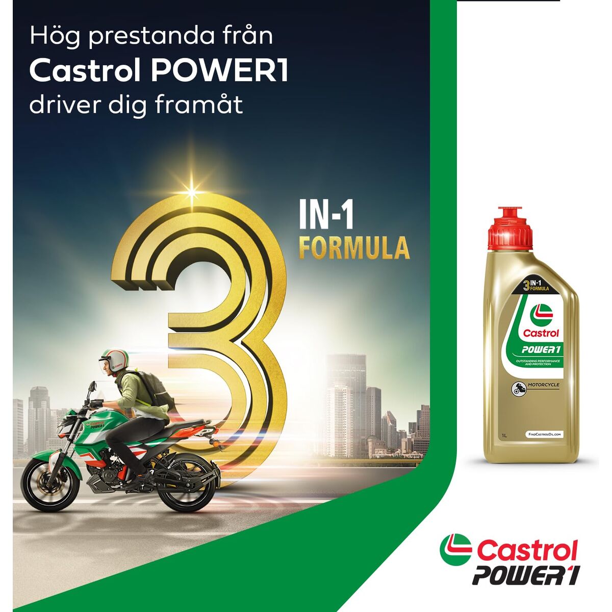 Motorolie voor motoren Castrol Power1 4T 15W50