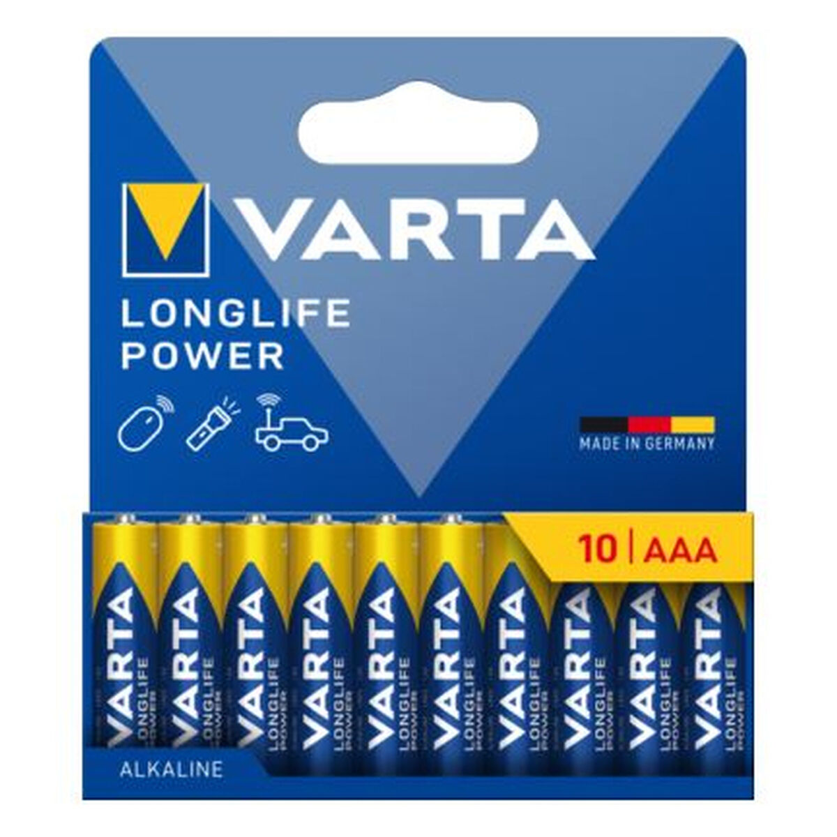 Afbeeldingen van Batteries Varta longlife power 1,5 V AAA LR03 (10 Units)