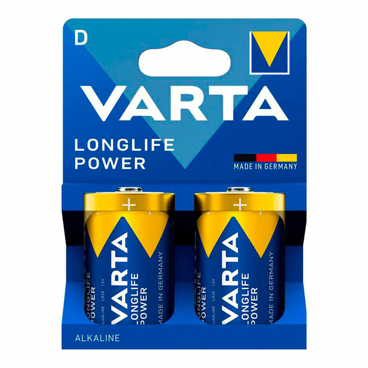 Afbeeldingen van Batteries Varta longlife power d - lr20 1,5 V LR20 Type D (2 Pieces) (2 Units)
