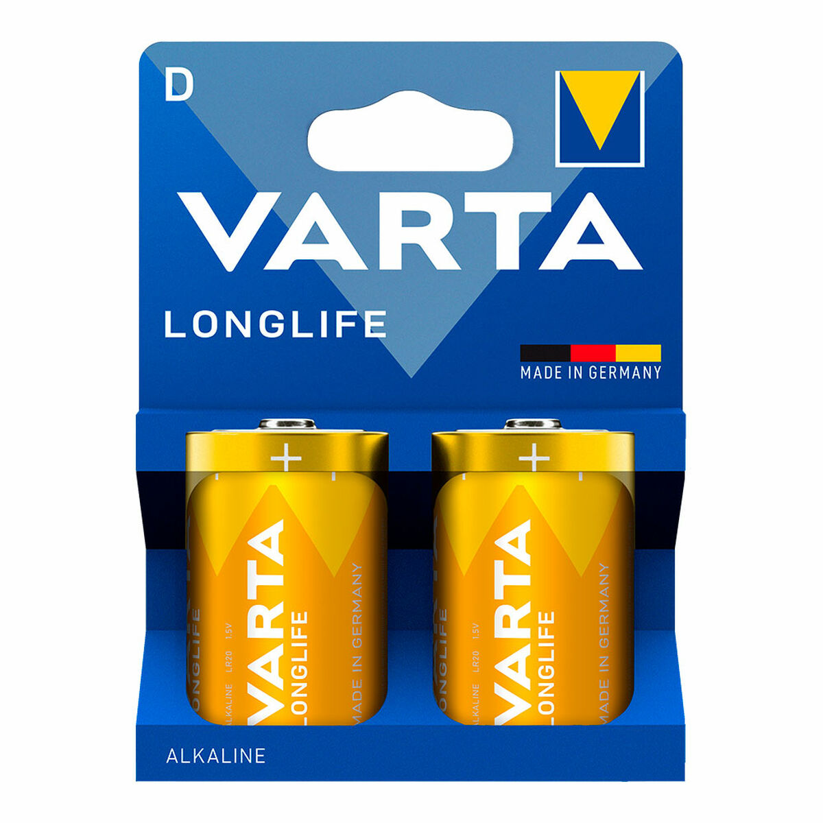 Afbeeldingen van Batteries Varta longlife d - lr20 1,5 V LR20 Type D (2 Units)