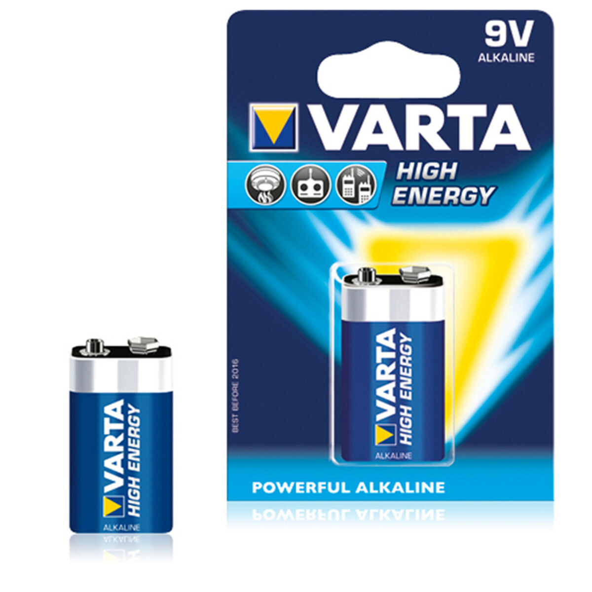 Pile Varta 6LR61 9 V 580 mAh High Energy