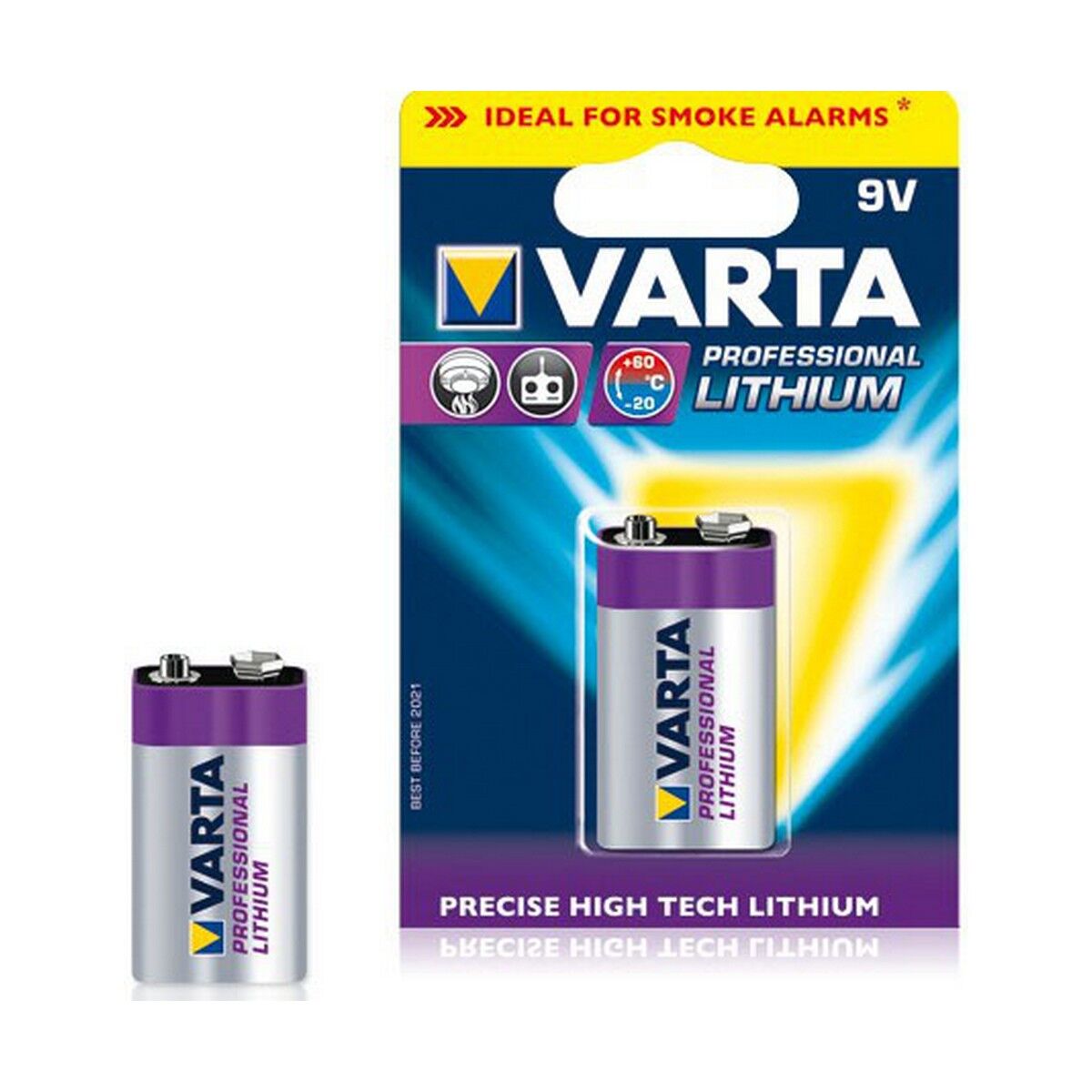 Bild von Batteries Varta Ultra Lithium 1200 mAh 9 V
