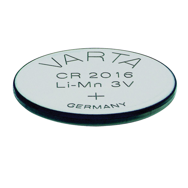 Pile Bouton au Lithium Varta CR-2016 3 V Argent