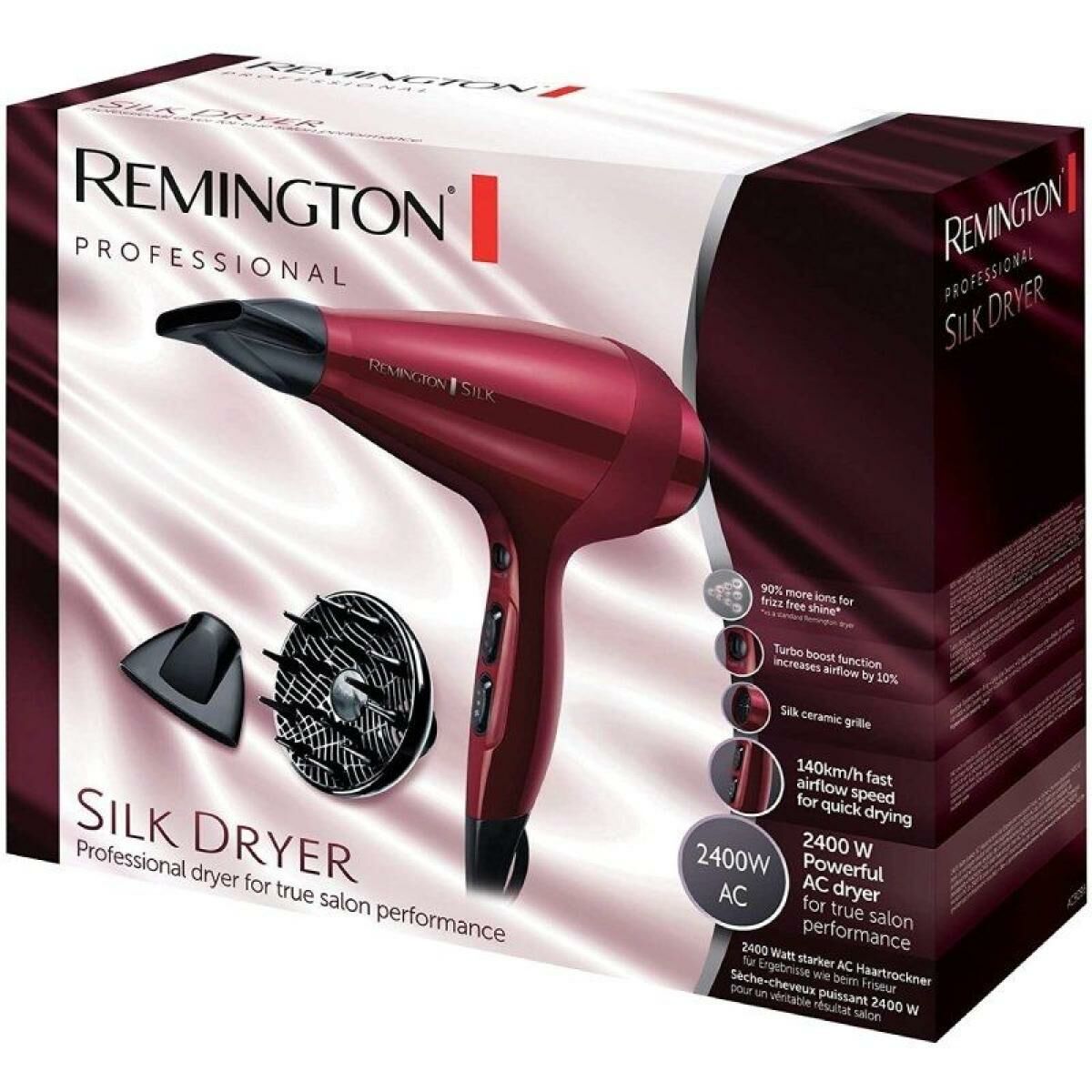 Hairdryer Remington T|Studio Silk Red 2400 W