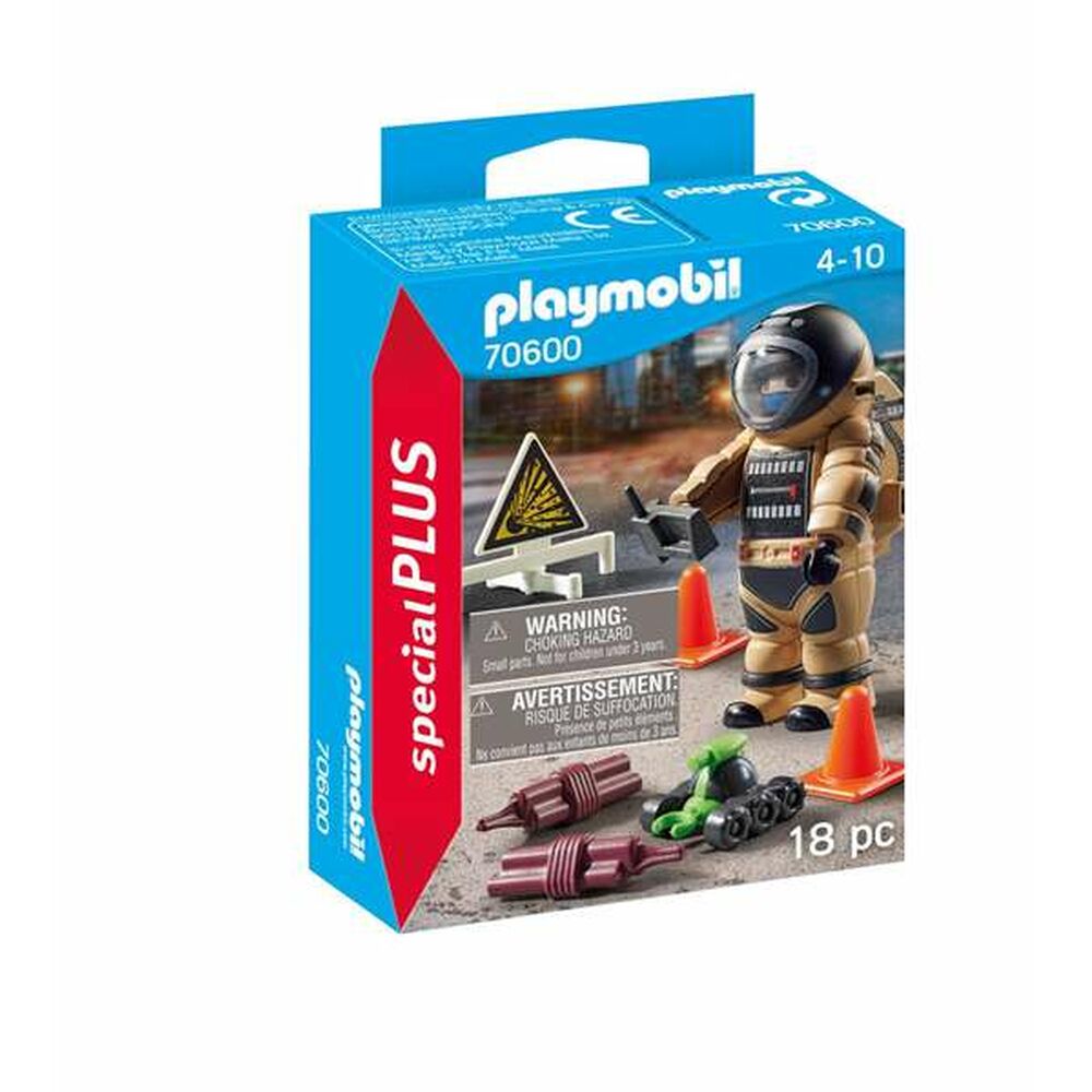 Jointed Figure Playmobil Special Plus Police Officer Bomb 70600 (18 pcs)