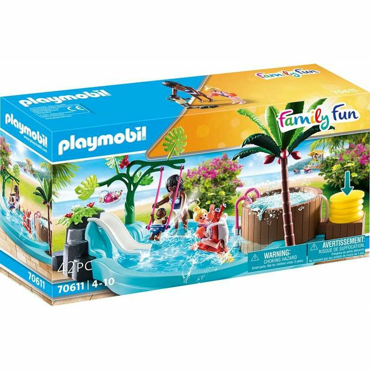 Playset Playmobil 70611 Piscine pour enfants 70611 (42 pcs)