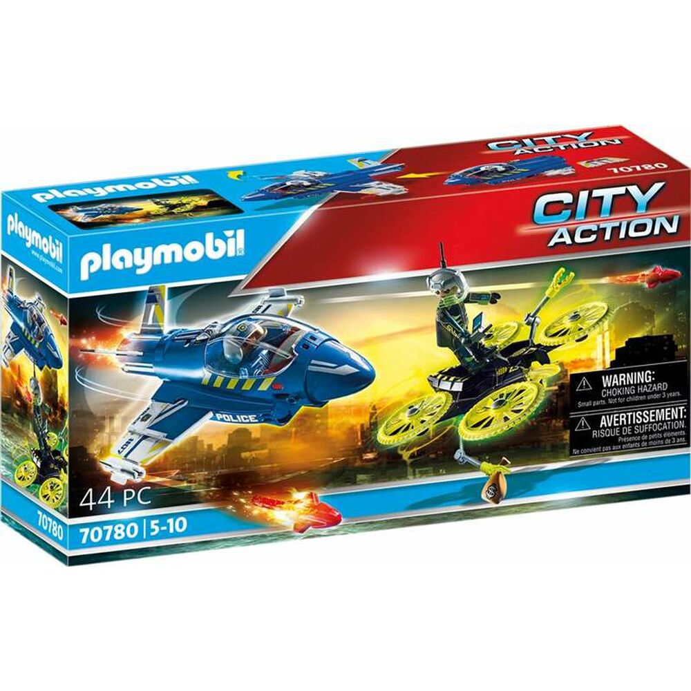 Playset Playmobil City Action Drone Aeroplane Police Officer 70780 (44 pcs)
