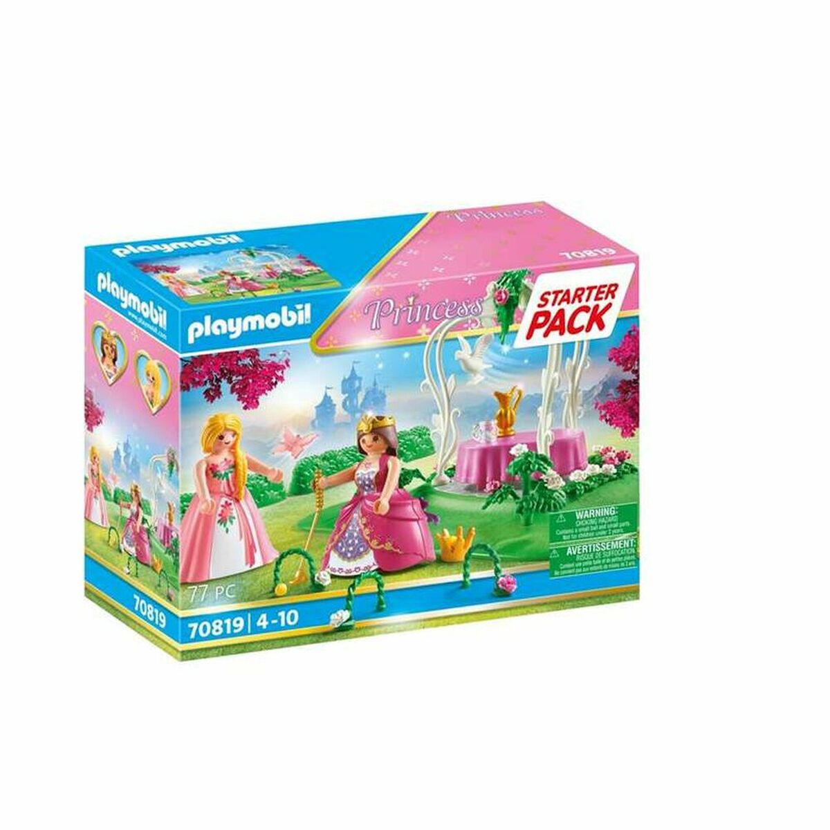 Playset Playmobil Princess Jardin 70819 (77 pcs)