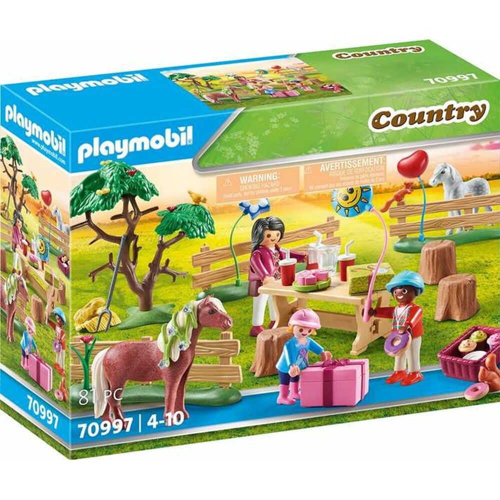 Playset Playmobil Country Birthday Party at the Pony Farm 70997