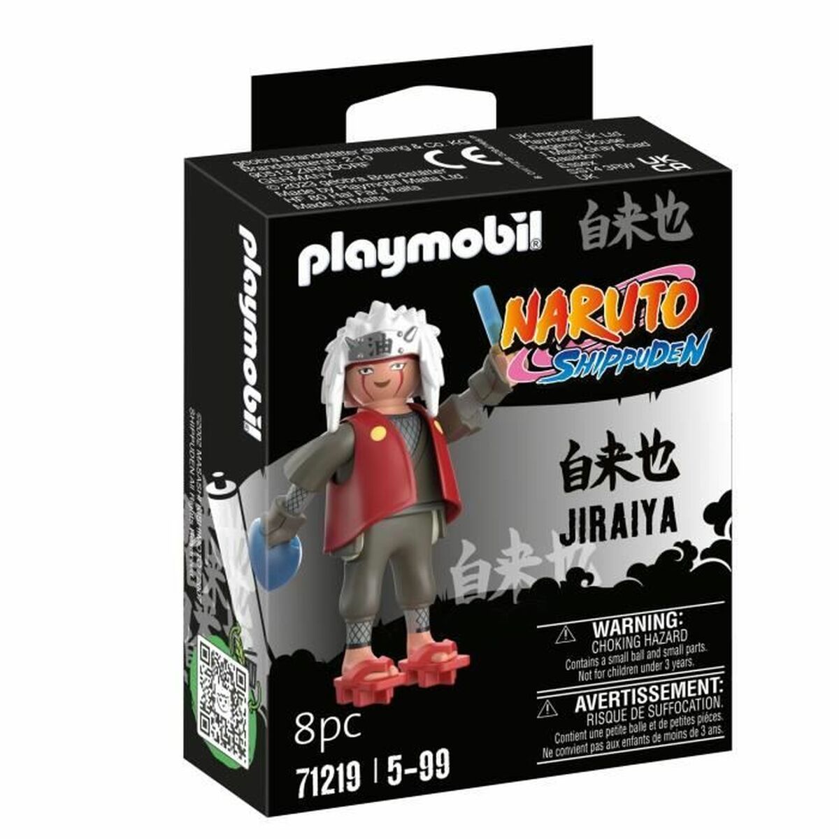 Playset Playmobil Naruto Shippuden - Jiraiya 71219 8 Pièces