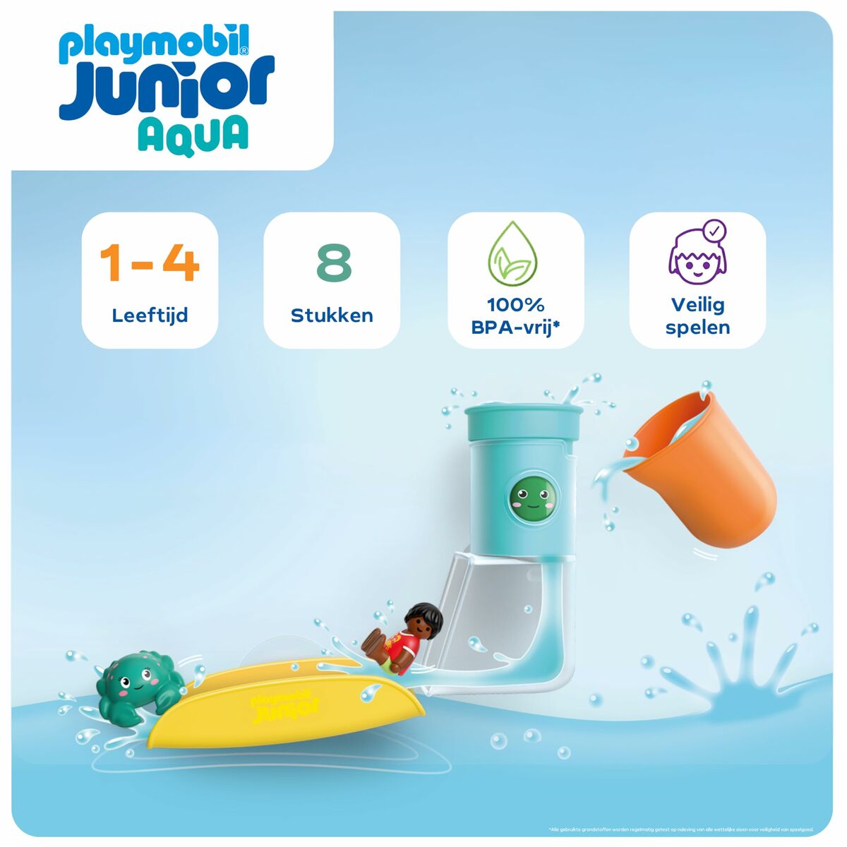Playset Playmobil Junior Water 71775 8 Onderdelen
