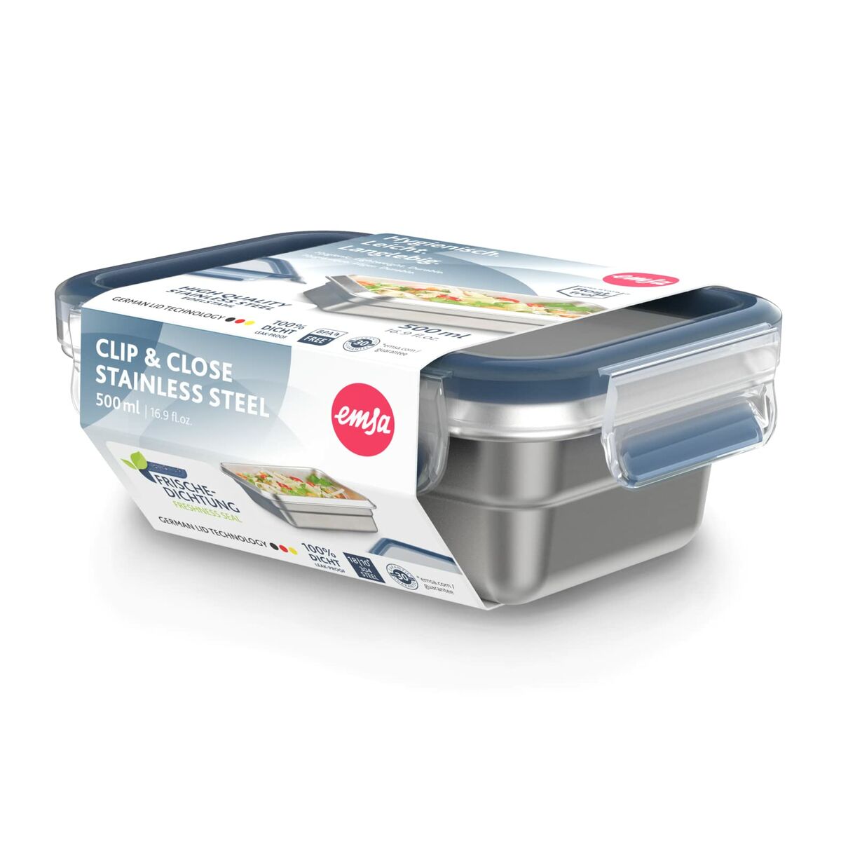Lunch box Tefal N11503 Blue Stainless steel Rectangular 500 ml, view 5