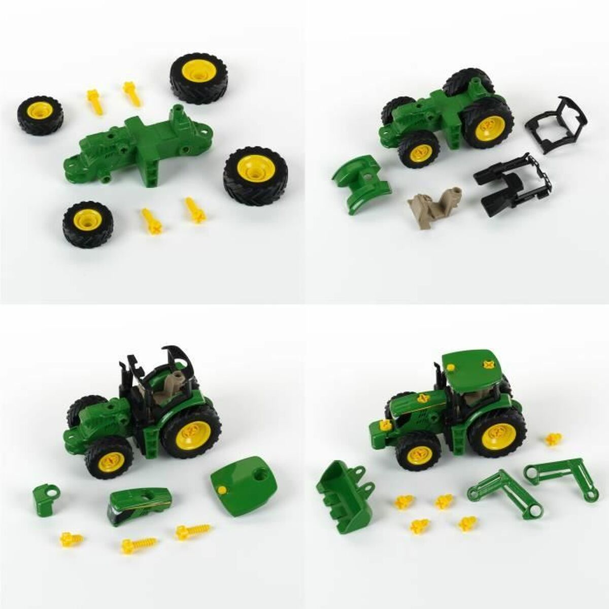 Bouwspel Klein Blockables 1:24 Tractor Groen