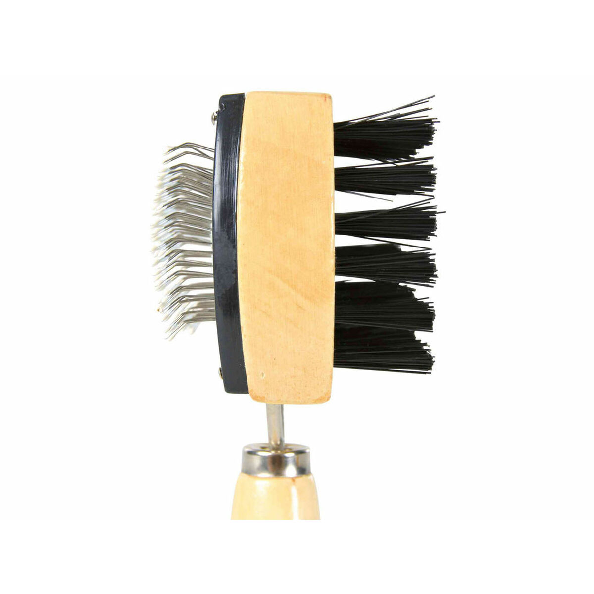 Backcombing brush Trixie Nylon Wood Metal 10  18 CM Bicoloured
