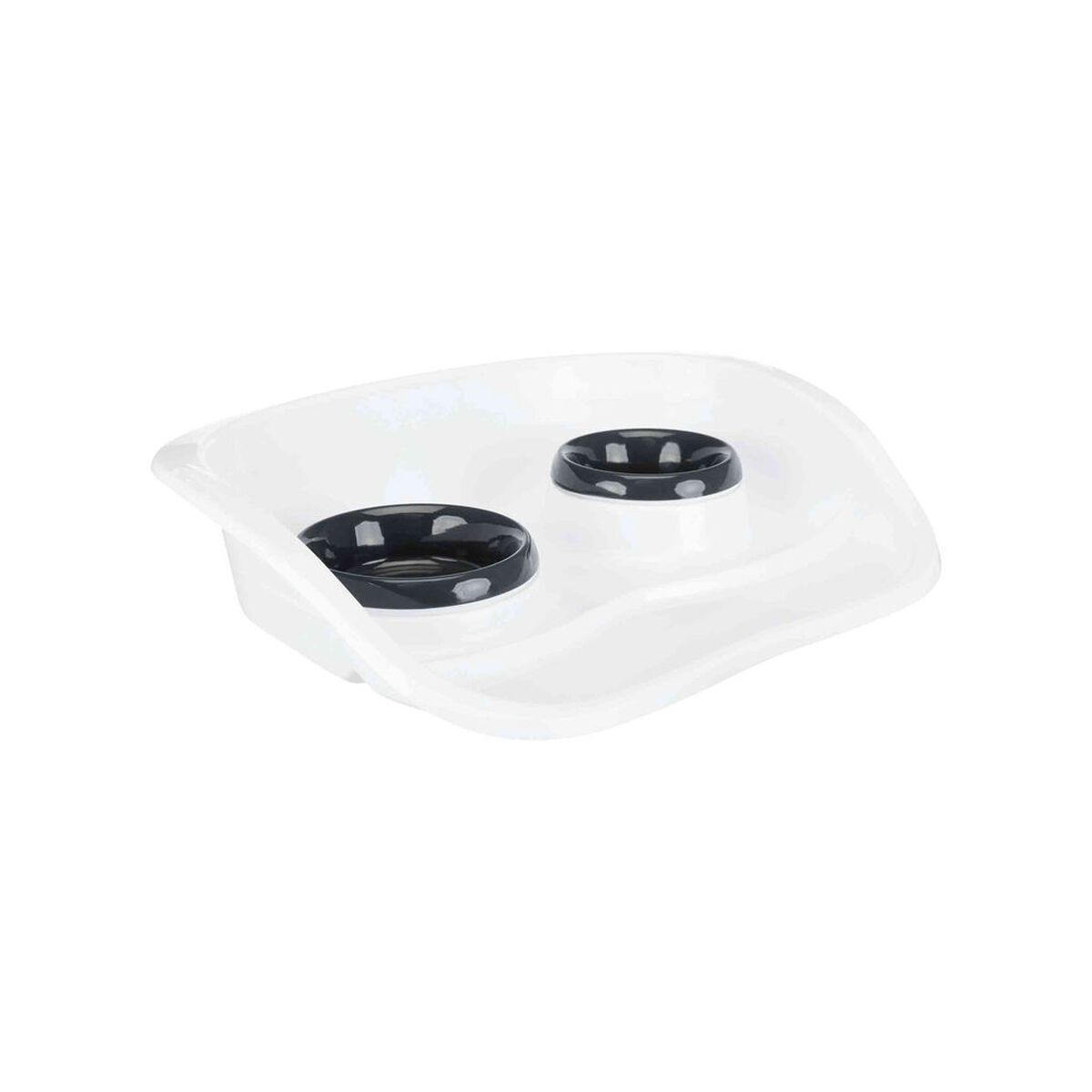 Pet feeding dish Trixie White Plastic 250 ml 300 ml 46 × 11 × 30 cm, view 3