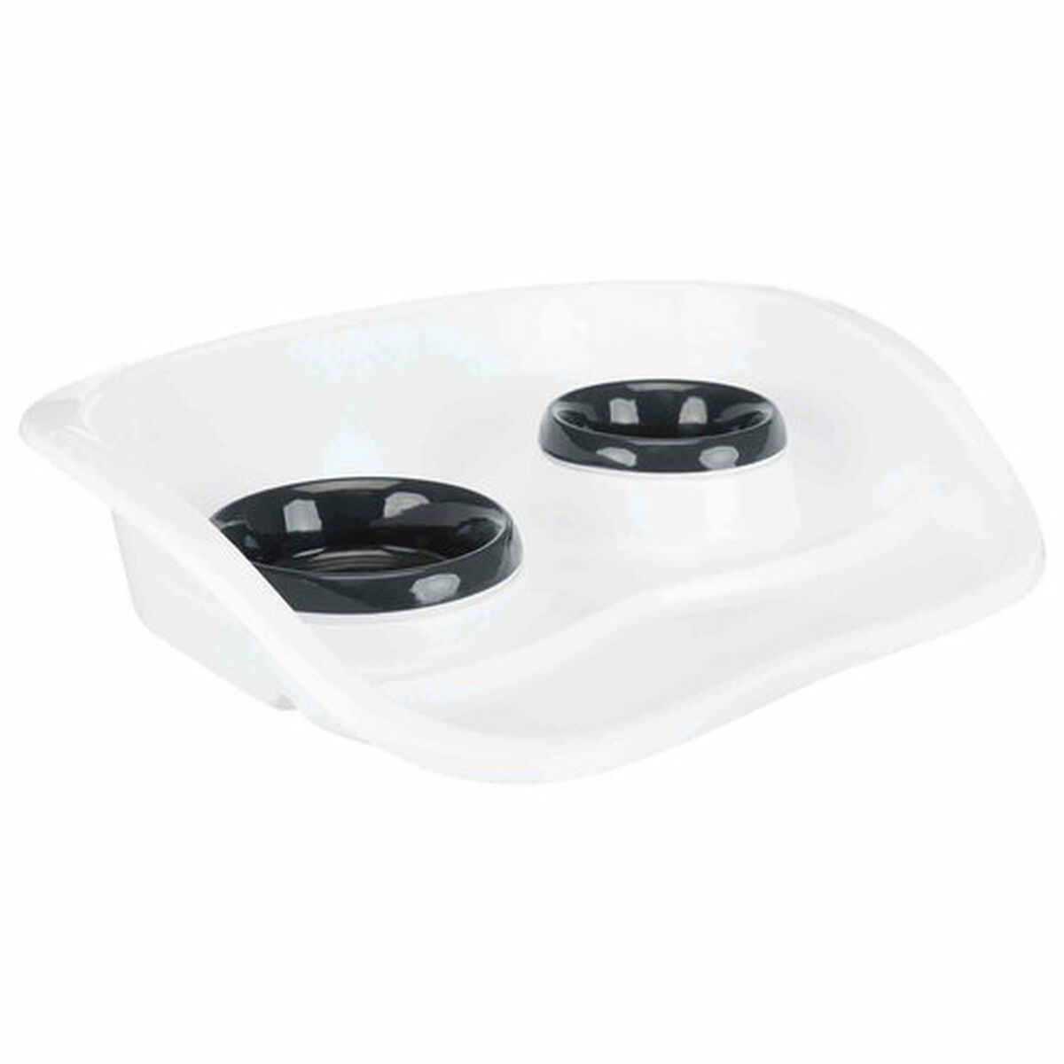 Pet feeding dish Trixie White Plastic 250 ml 300 ml 46 × 11 × 30 cm, view 4