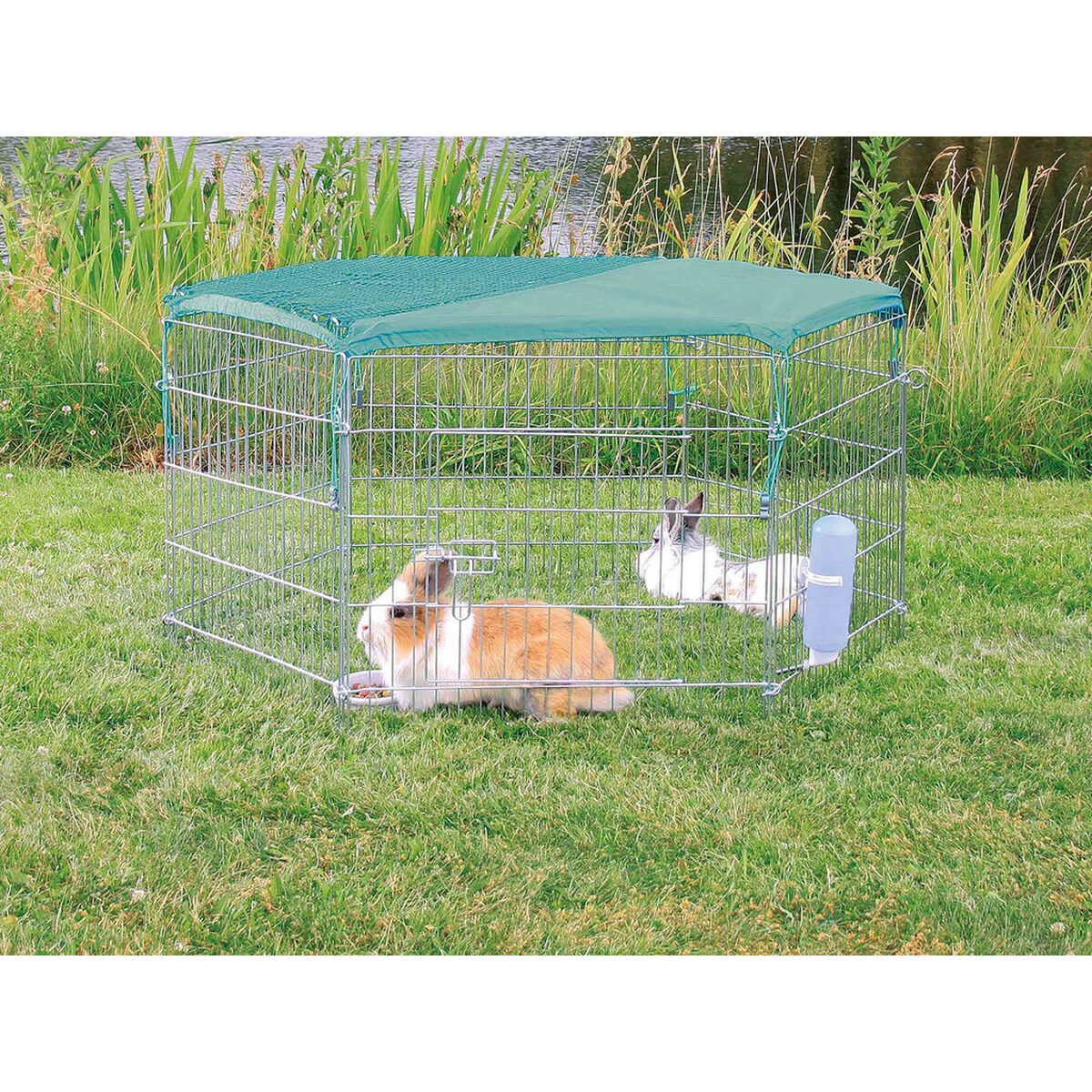 Protective Tarpaulin Trixie Polyethylene Small animals Green, view 2