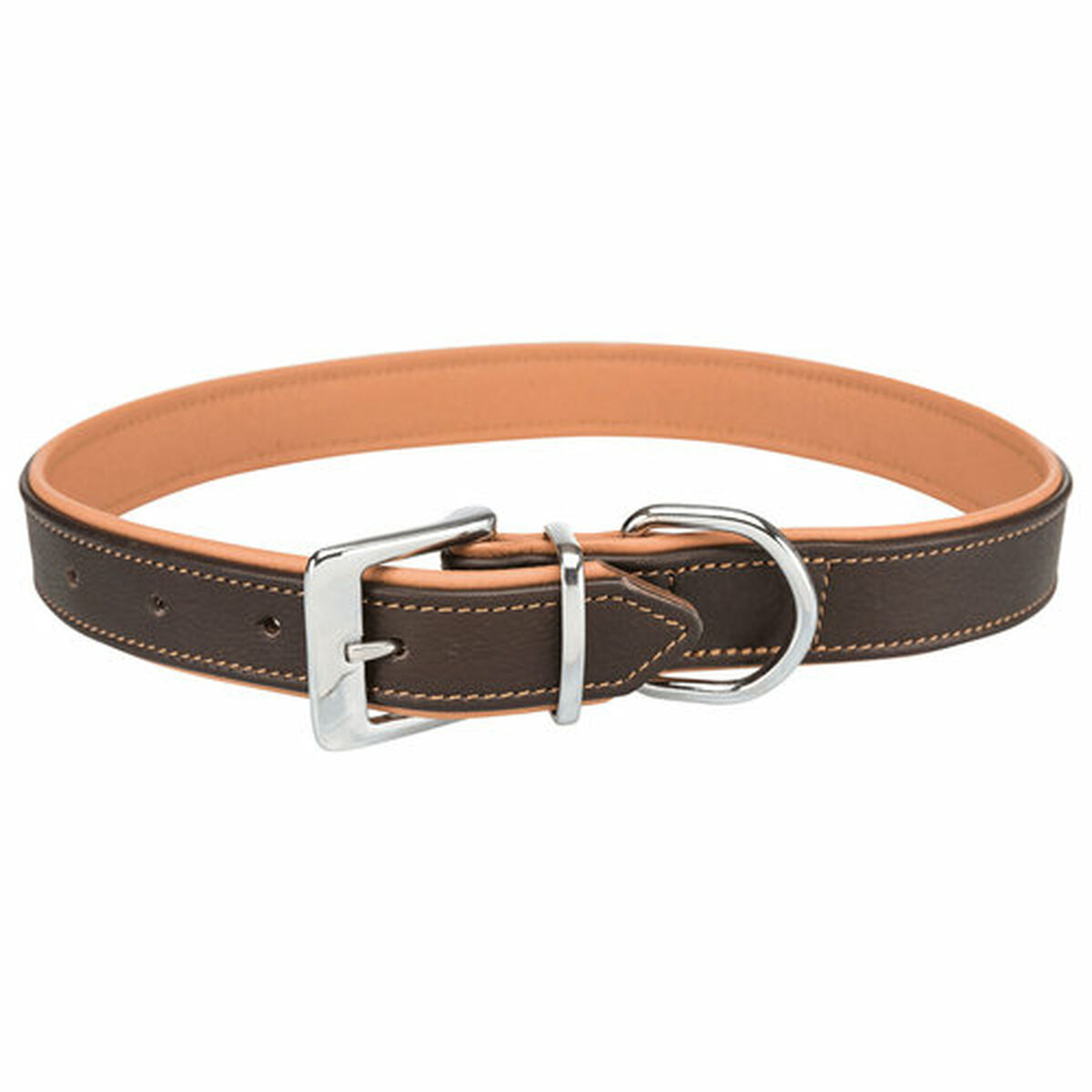 Dog collar Trixie Brown Light brown L/XL, view 2