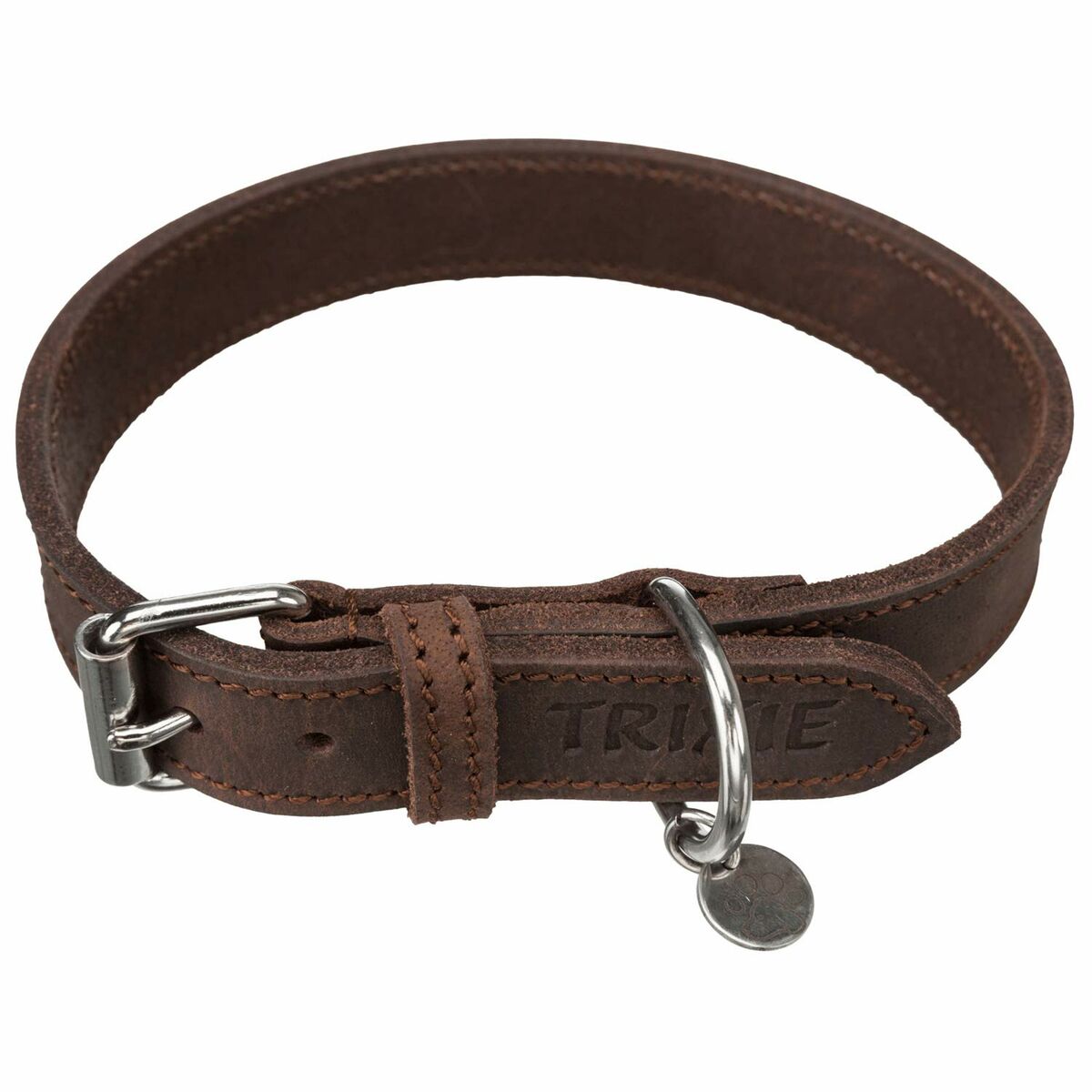 Dog collar Trixie Rustic Dark brown M 37-44 cm, view 3