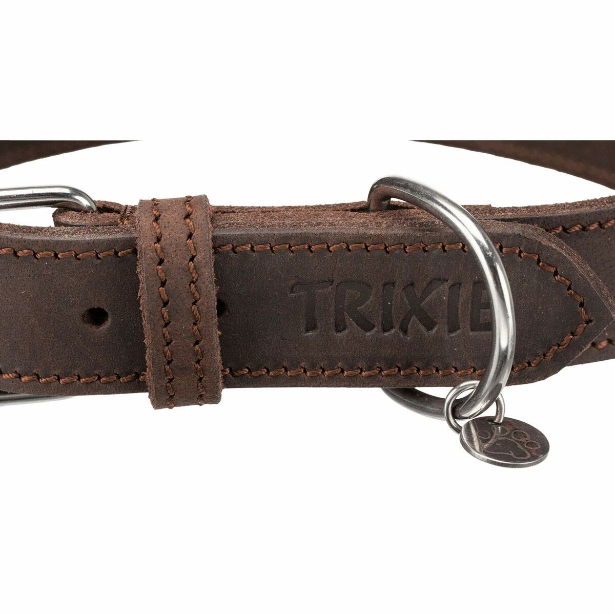 Dog collar Trixie Rustic Dark brown L 48-56 cm, view 3
