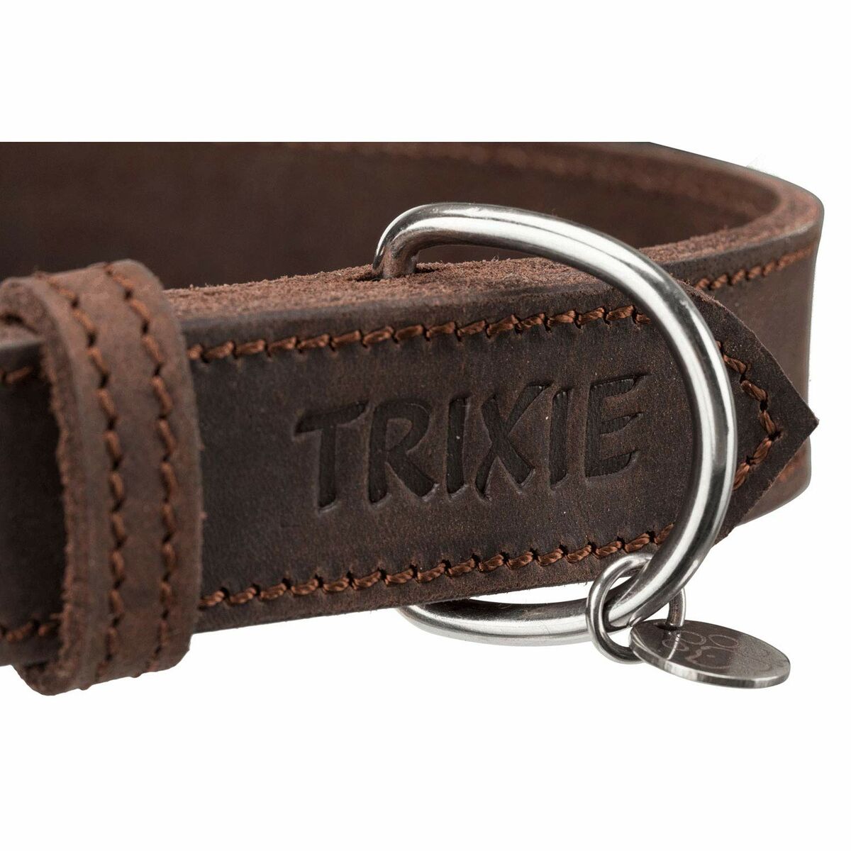Dog collar Trixie Rustic Dark brown L 48-56 cm, view 4