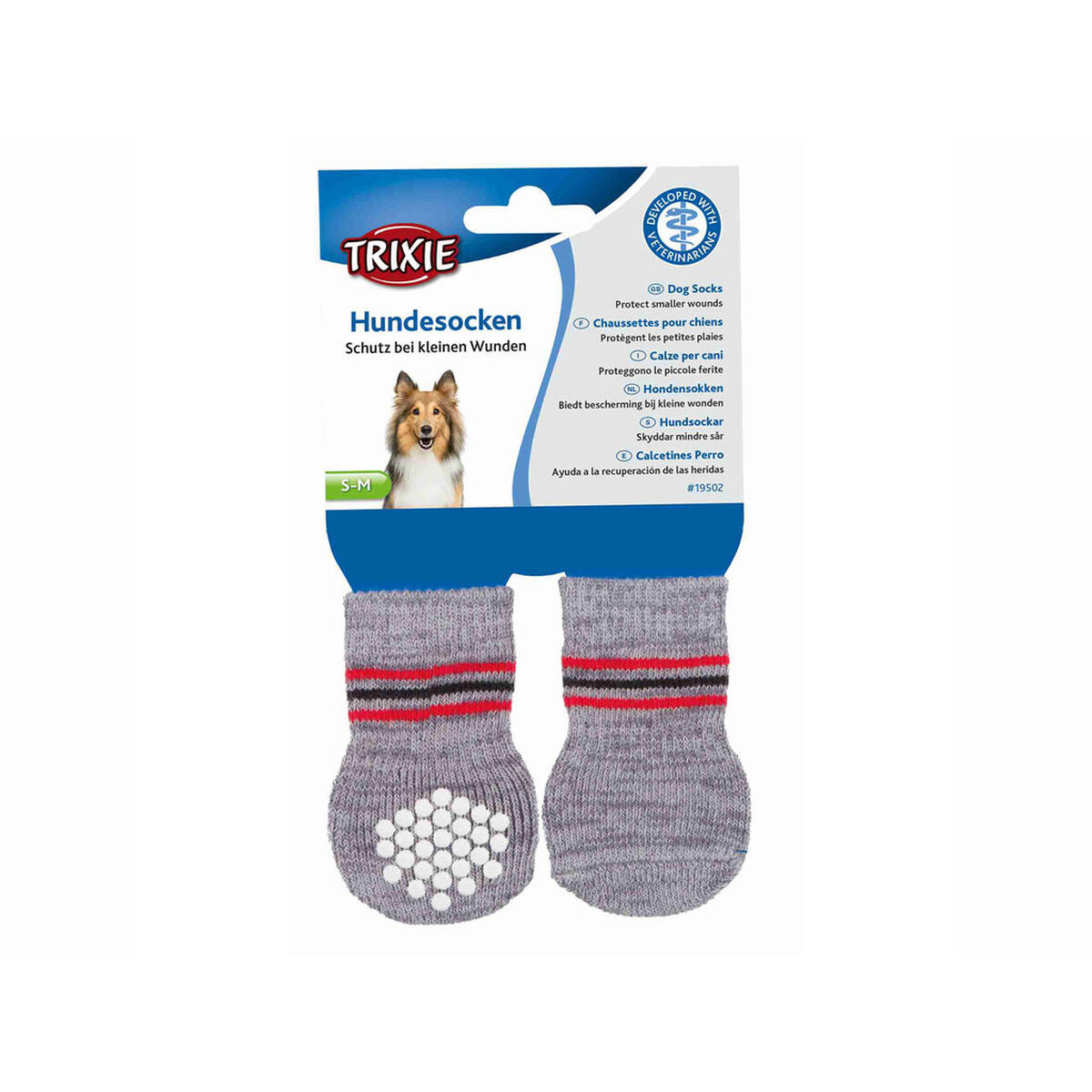 Socks Trixie Grey S/M Dog, view 3
