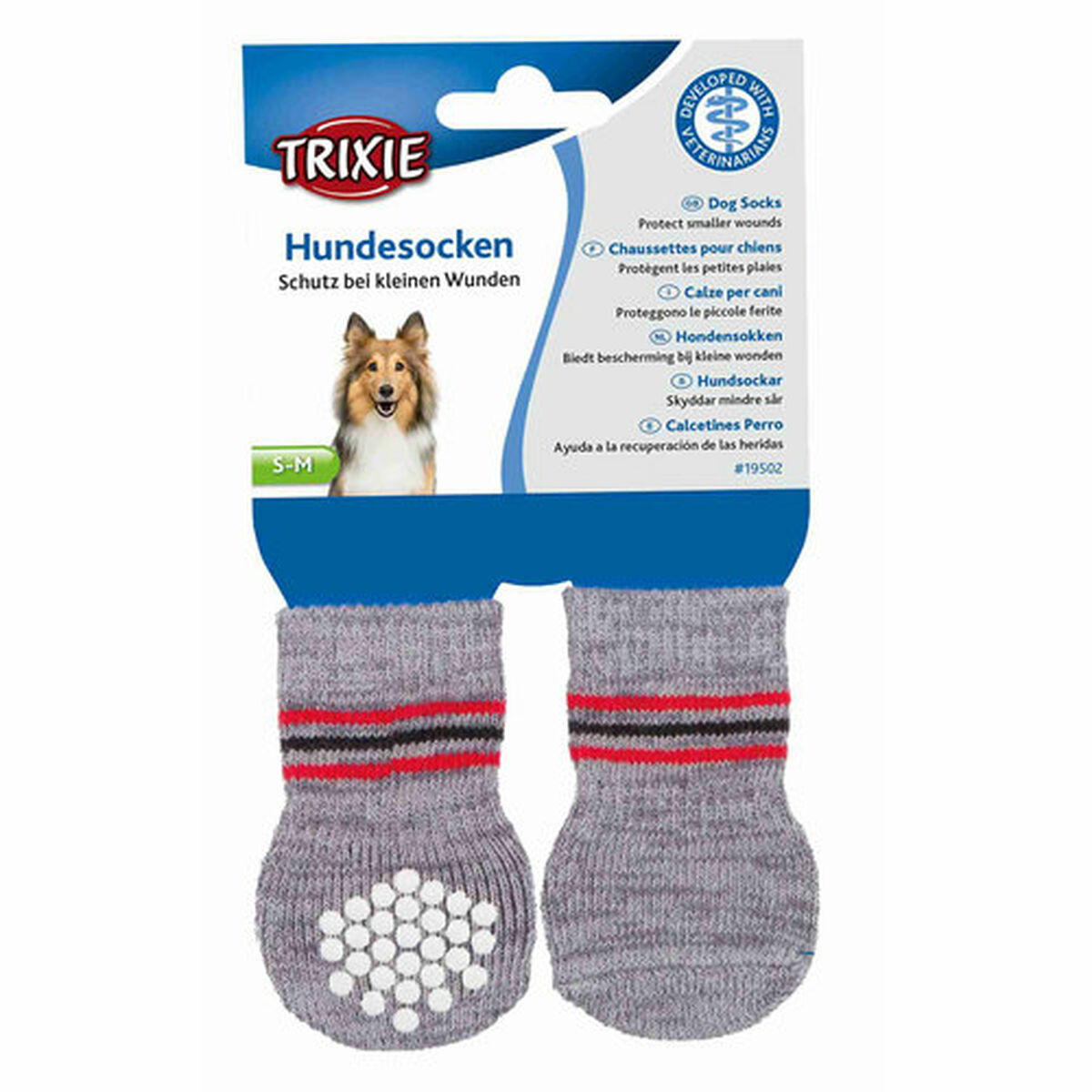 Socks Trixie Grey S/M Dog