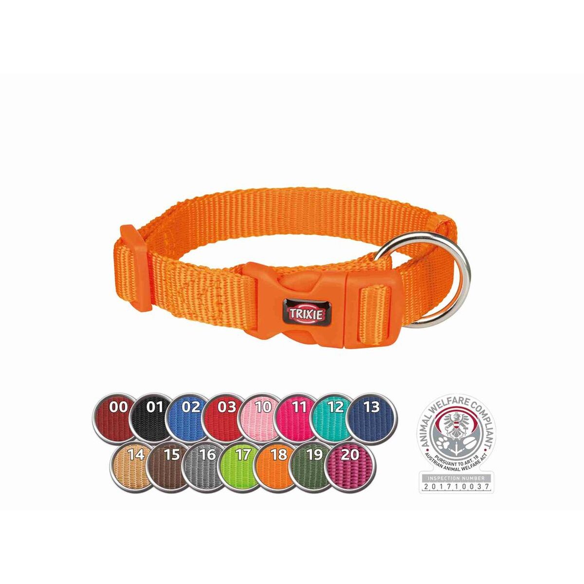 Hondenhalsband Trixie New Premium Rood L/XL 40-65 cm