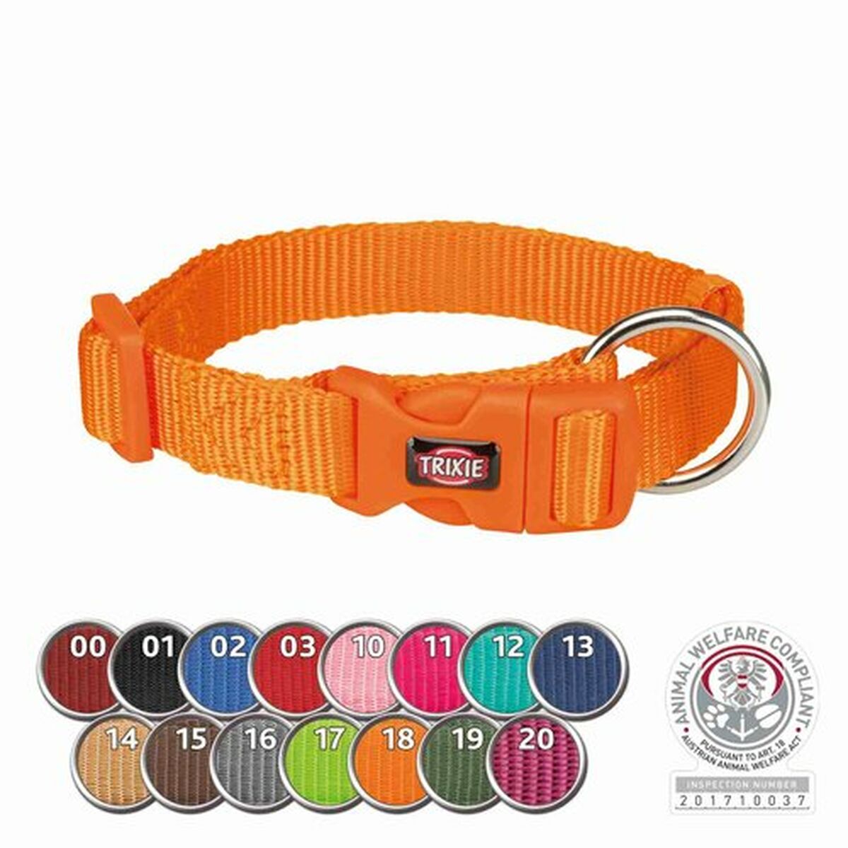 Hondenhalsband Trixie New Premium Rood L/XL 40-65 cm