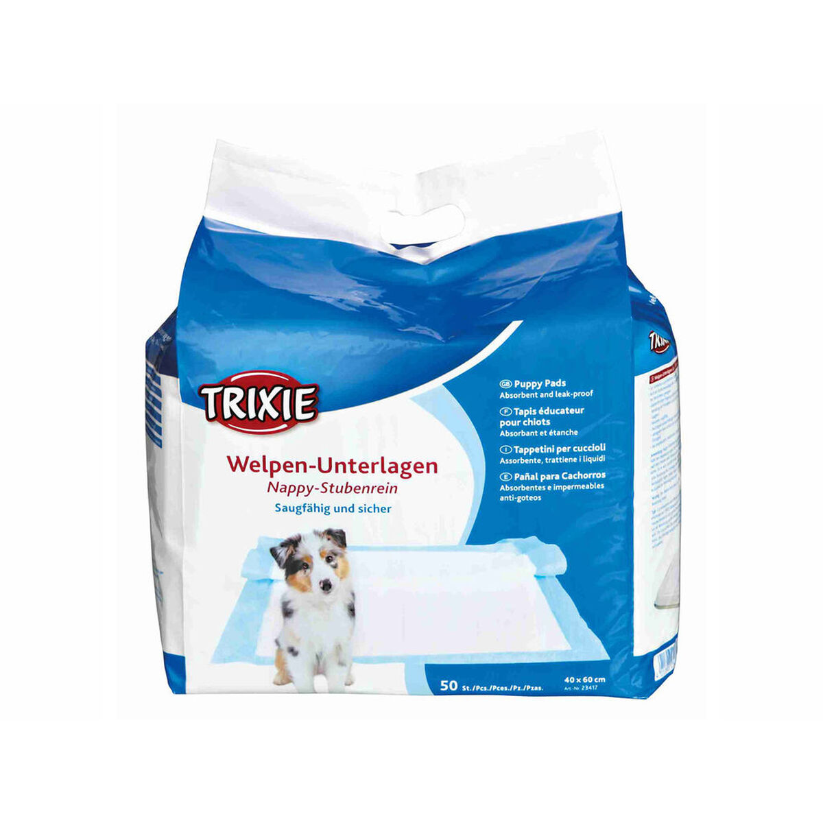 Puppy training pad Trixie Puppy Nappy 40 x 60 cm 40 60 cm White 50 Units Puppy training pad Trixie Puppy Nappy 40 x 60 cm 40 60 cm White 50 Units