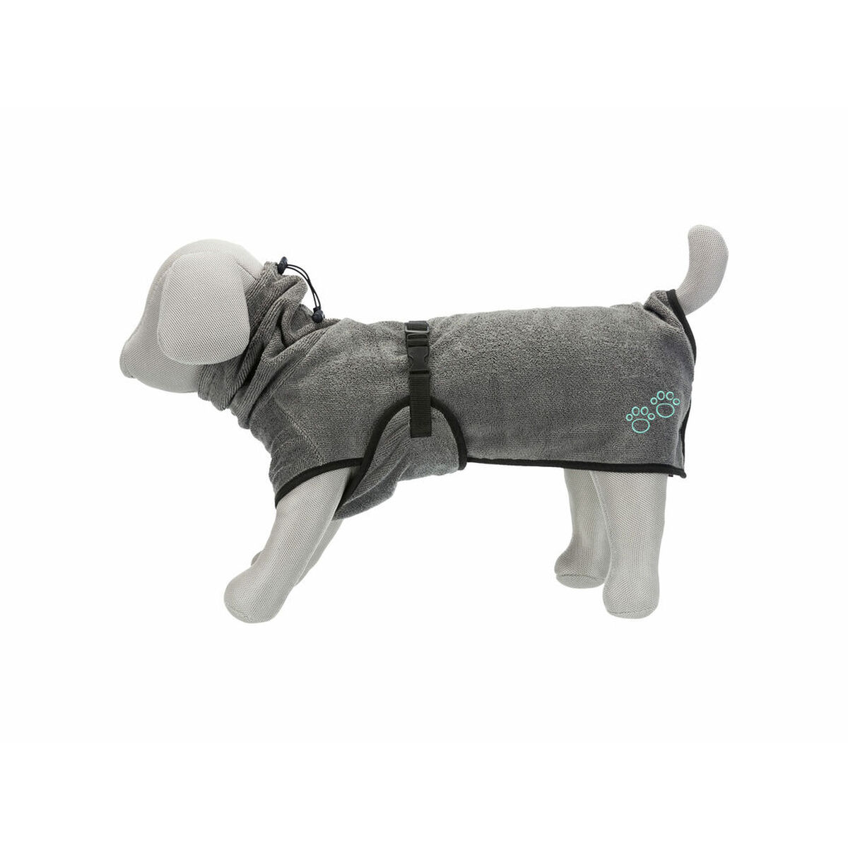 Dog bathrobe Trixie Grey XL, view 4