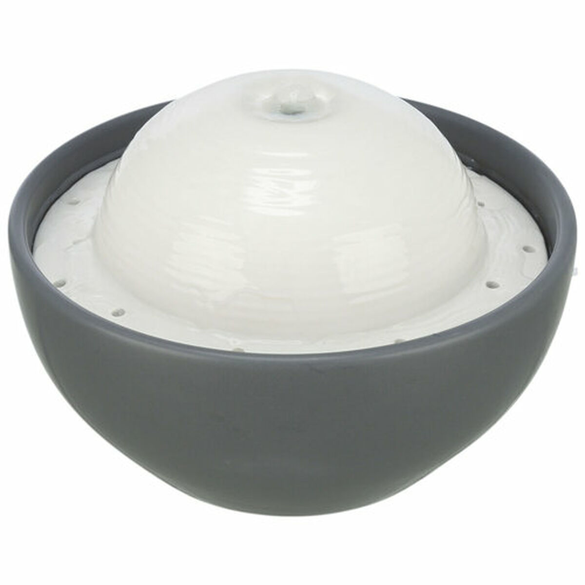 Pet Water Fountain Trixie FuenteVital Dome White Grey Ceramic, view 2