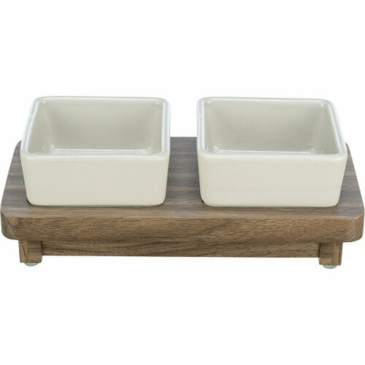 Dog Feeder Trixie CityStyle Brown Grey Ø 10 cm 2 x 200 ml 24 x 4 x 12 cm, view 2