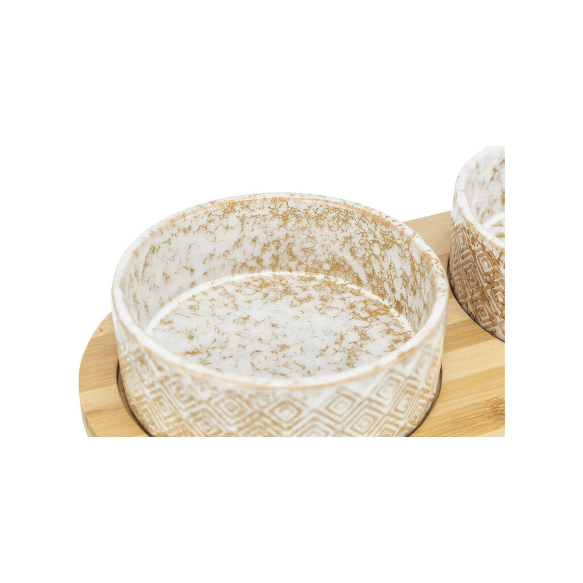 Dog Feeder Trixie White Light brown Bamboo, view 3