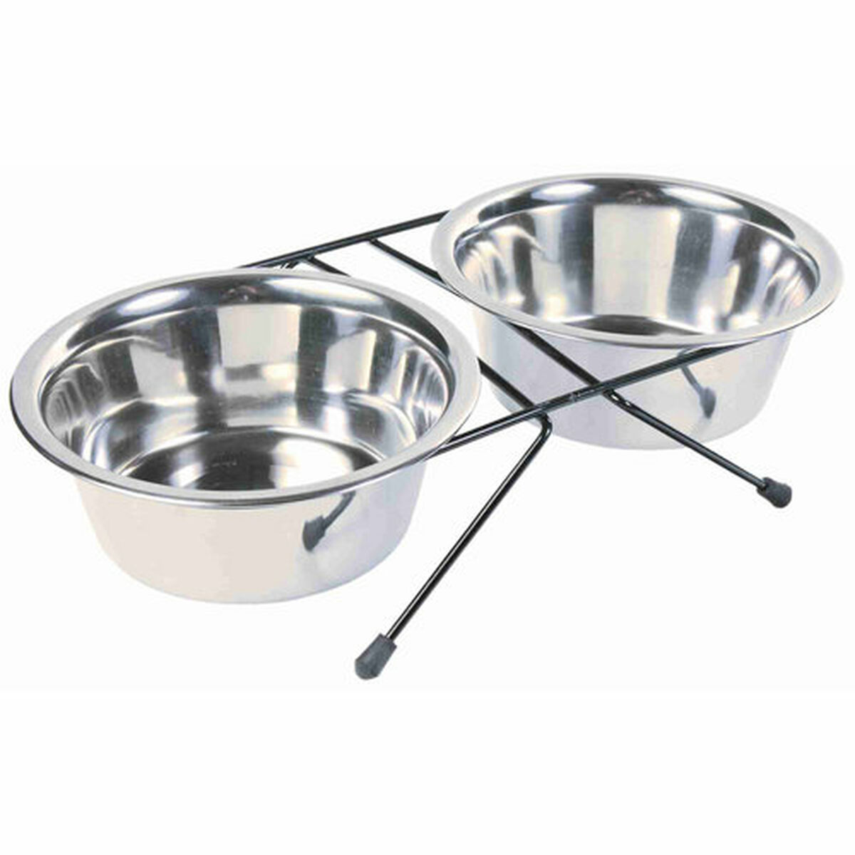 Pet feeding dish Trixie Black Double, view 2