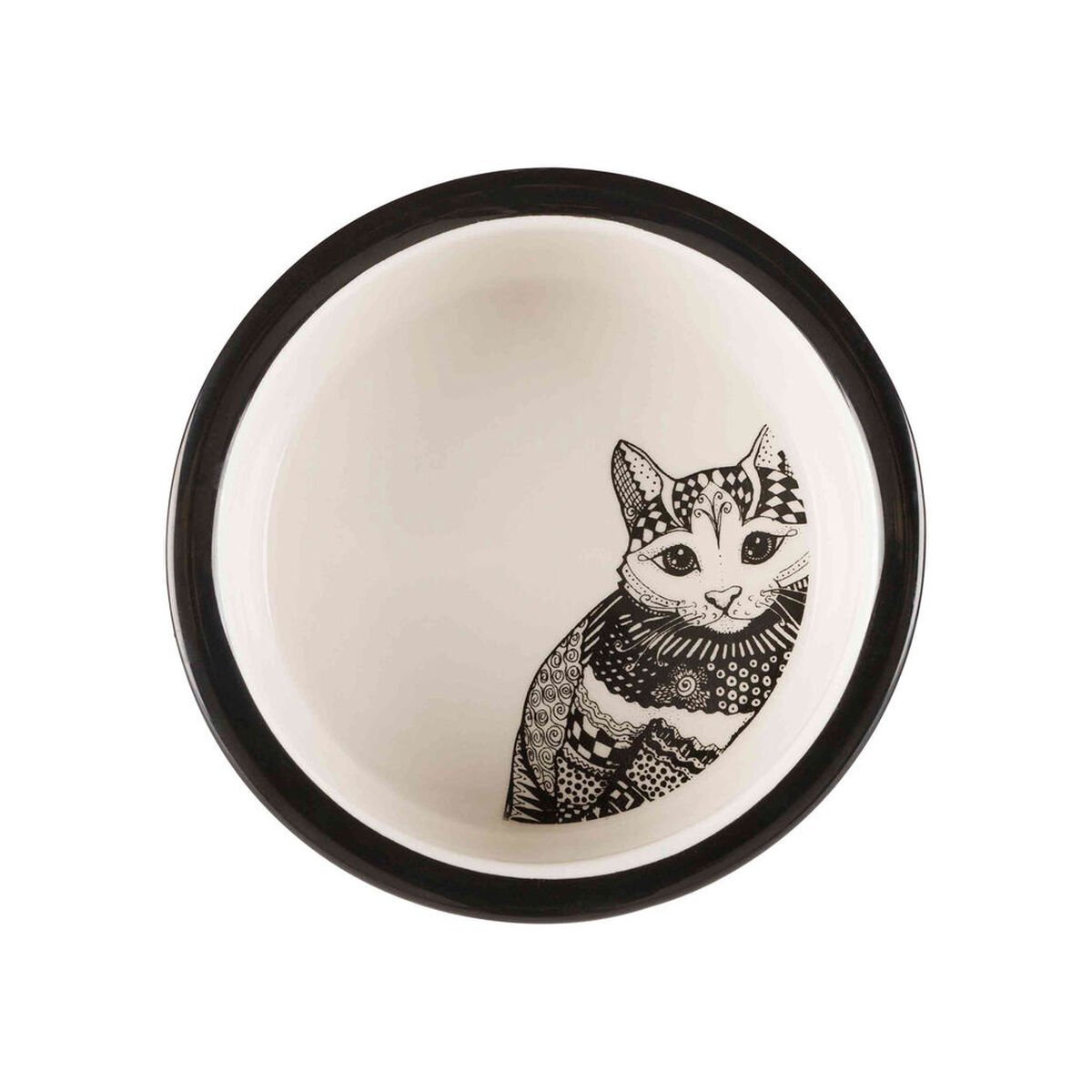 Pet feeding dish Trixie White Black 300 ml 0,3 L Ceramic, view 3