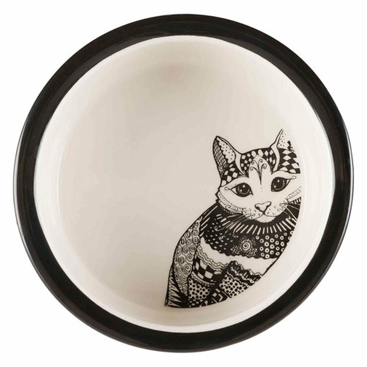 Pet feeding dish Trixie White Black 300 ml 0,3 L Ceramic, view 4