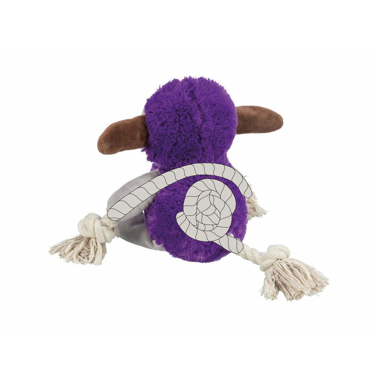 Soft toy for dogs Trixie Lilac Polyester Plush Cotton Monster 32 cm, view 3