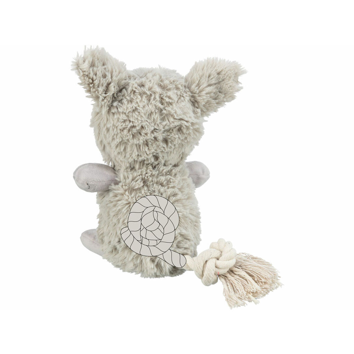 Soft toy for dogs Trixie Grey Polyester Plush Cotton Monster 32 cm, view 3