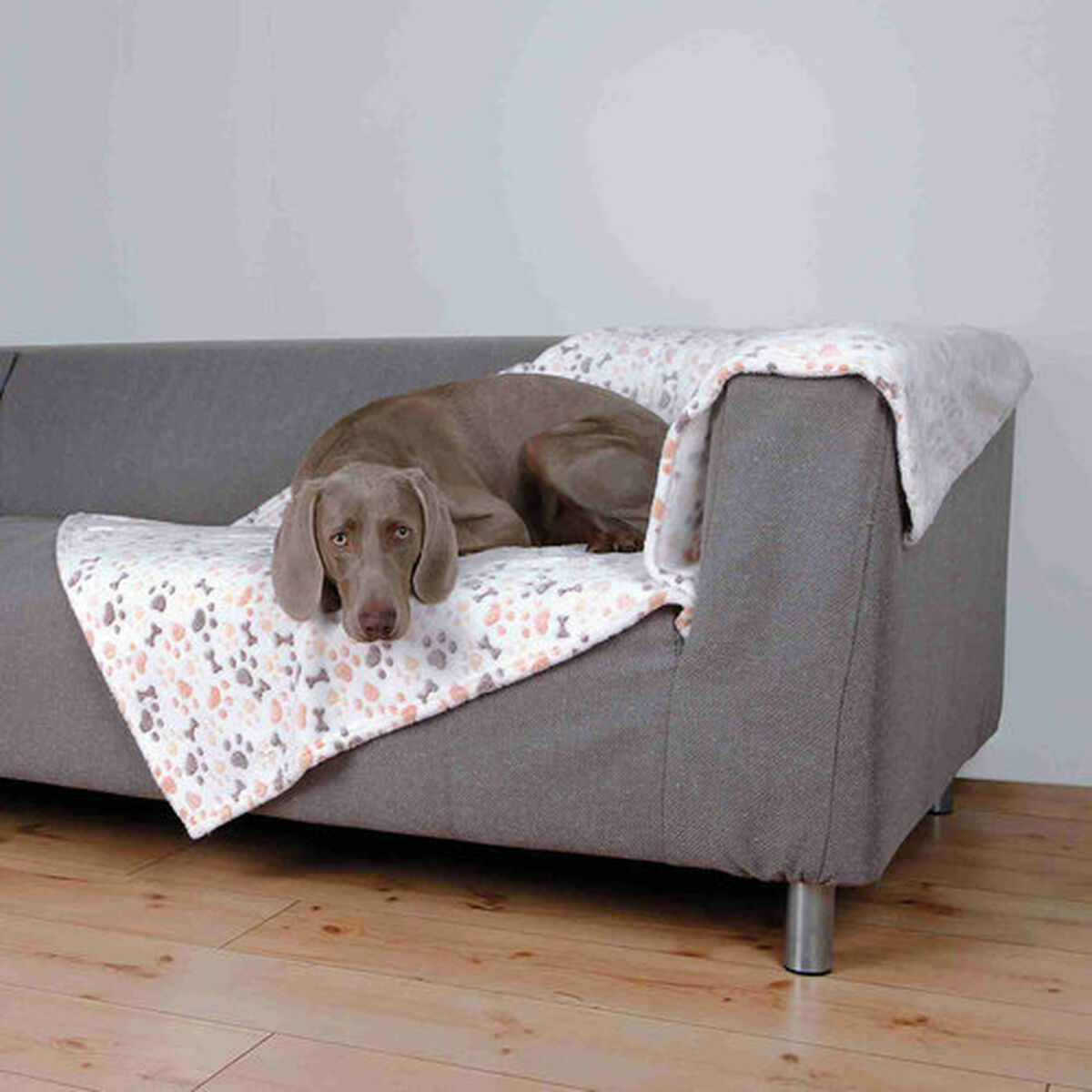 Pet blanket Trixie Lingo White Beige 150 × 100 CM, view 4