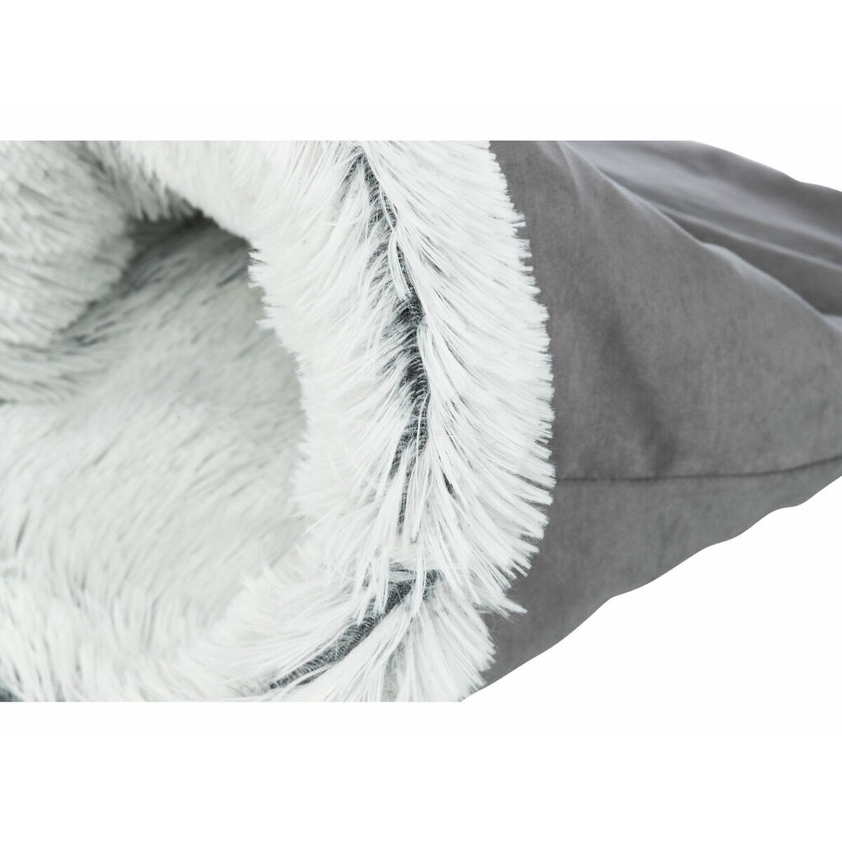 Pet bed Trixie Harvey White Black Grey Polyester Plush Ø 30 × 50 CM, view 4