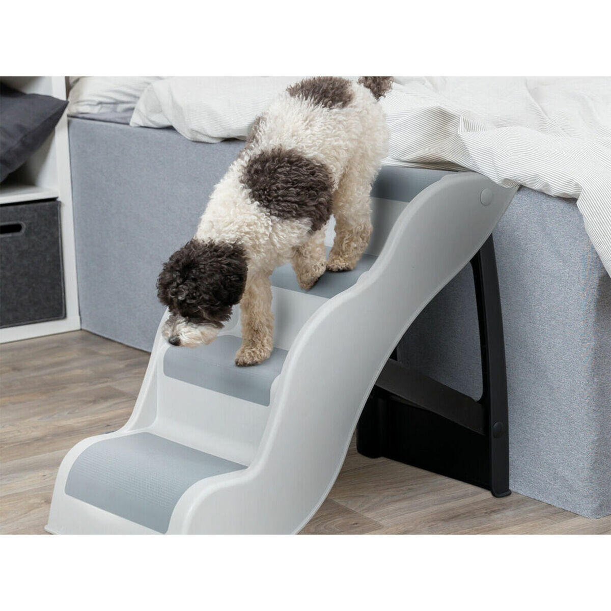 Staircase Trixie Light grey Natural rubber Plastic TPR 38,5 x 60 x 79 cm