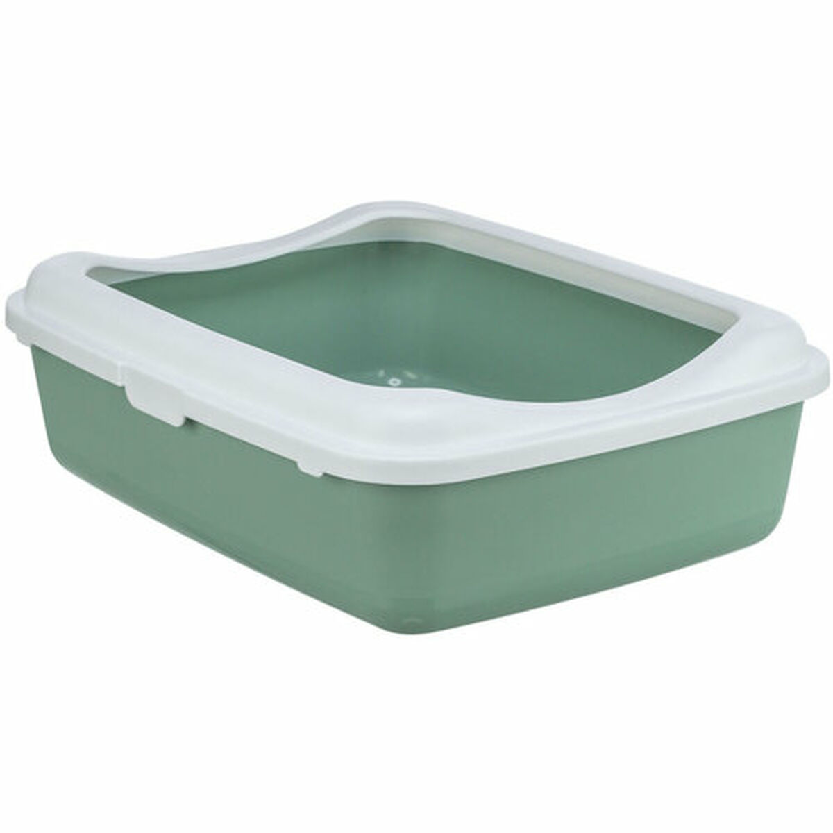 Cat Litter Box Trixie Classic White Green Plastic 37 × 15 × 48 cm, view 2