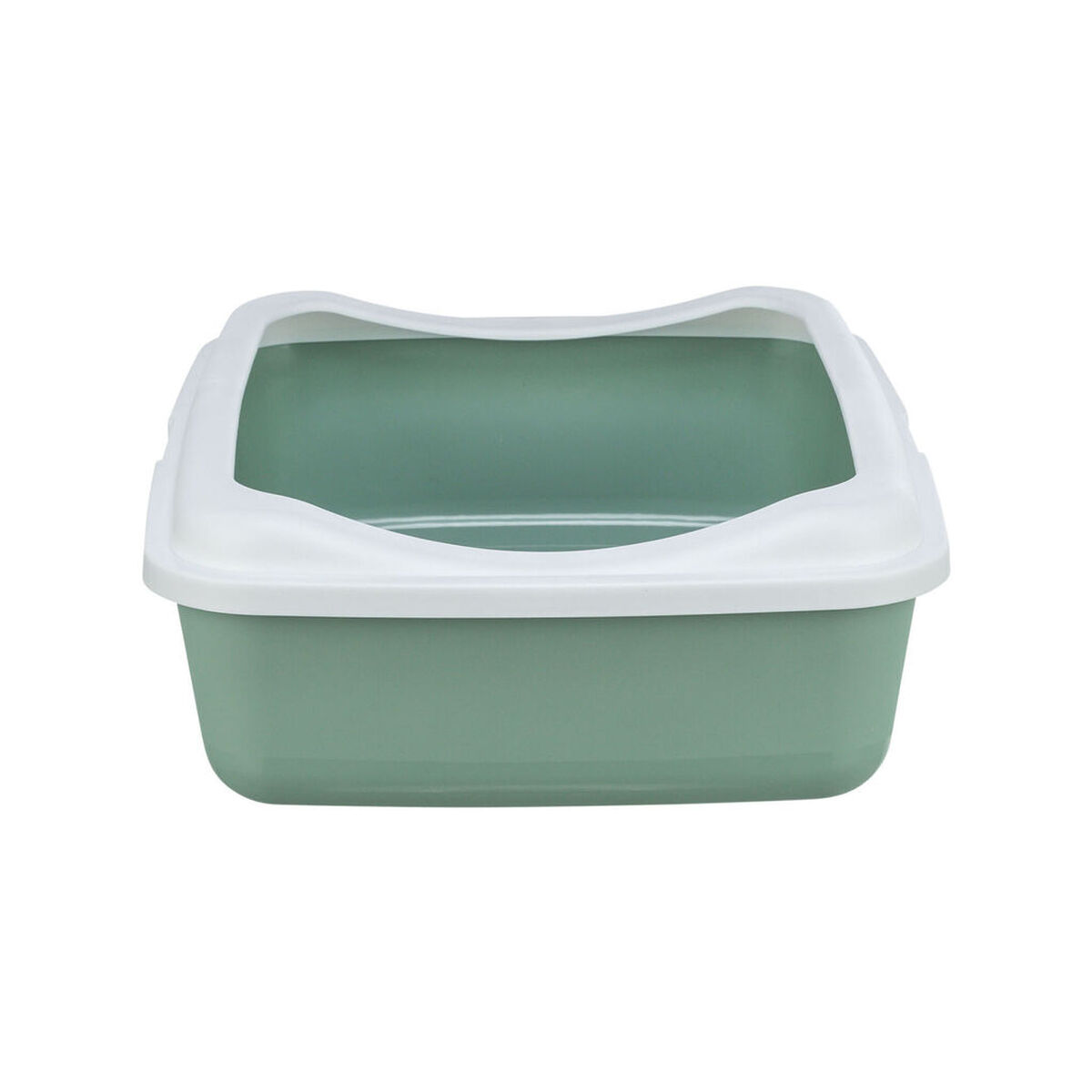 Cat Litter Box Trixie Classic White Green Plastic 37 × 15 × 48 cm, view 3