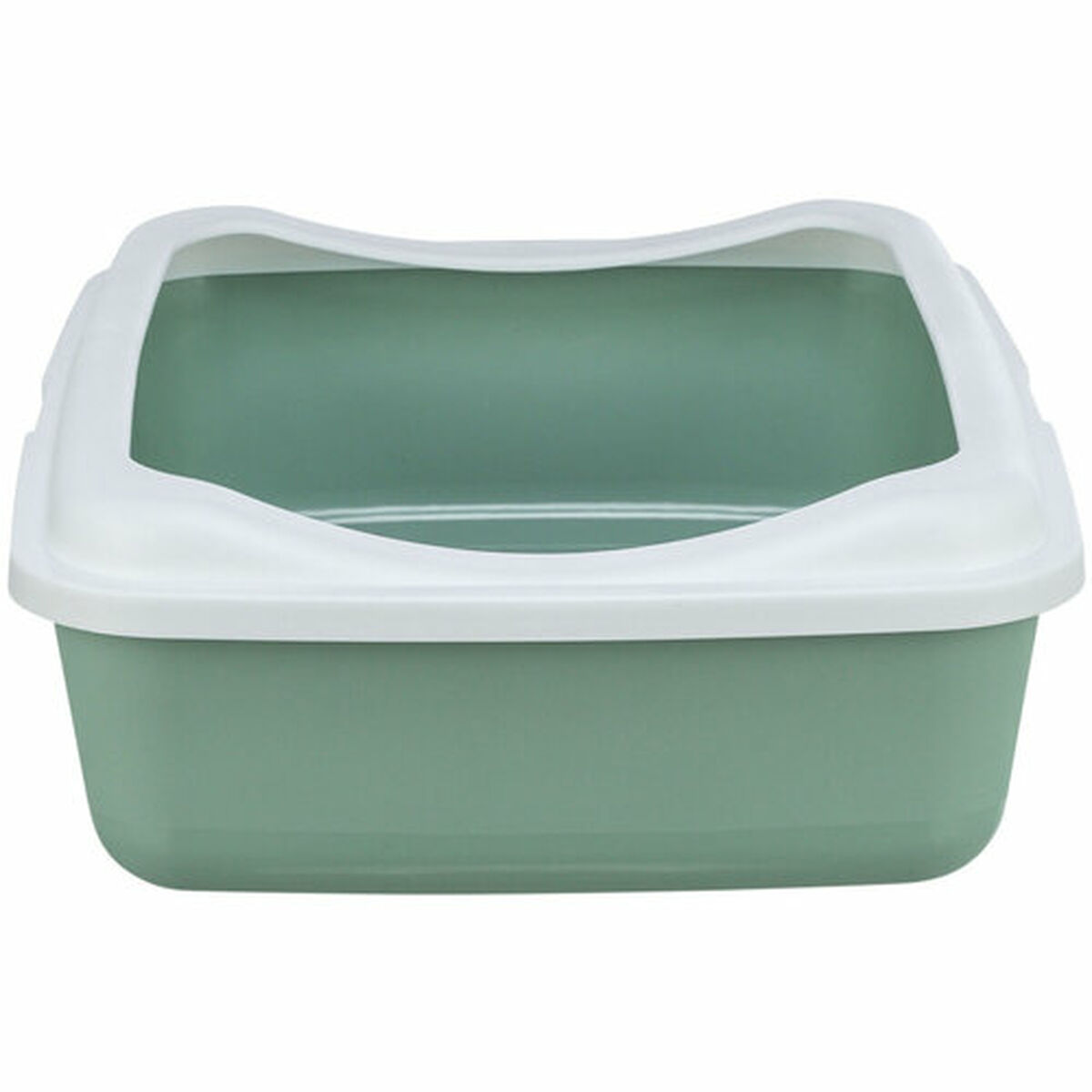 Cat Litter Box Trixie Classic White Green Plastic 37 × 15 × 48 cm, view 4