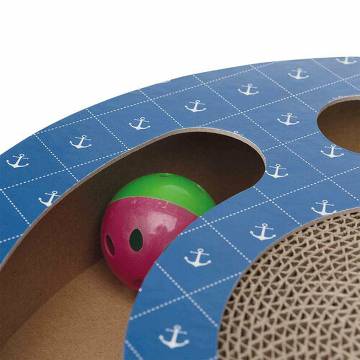 Scratching Post for Cats Trixie Blue Cardboard Plastic Ø 33 cm, view 6