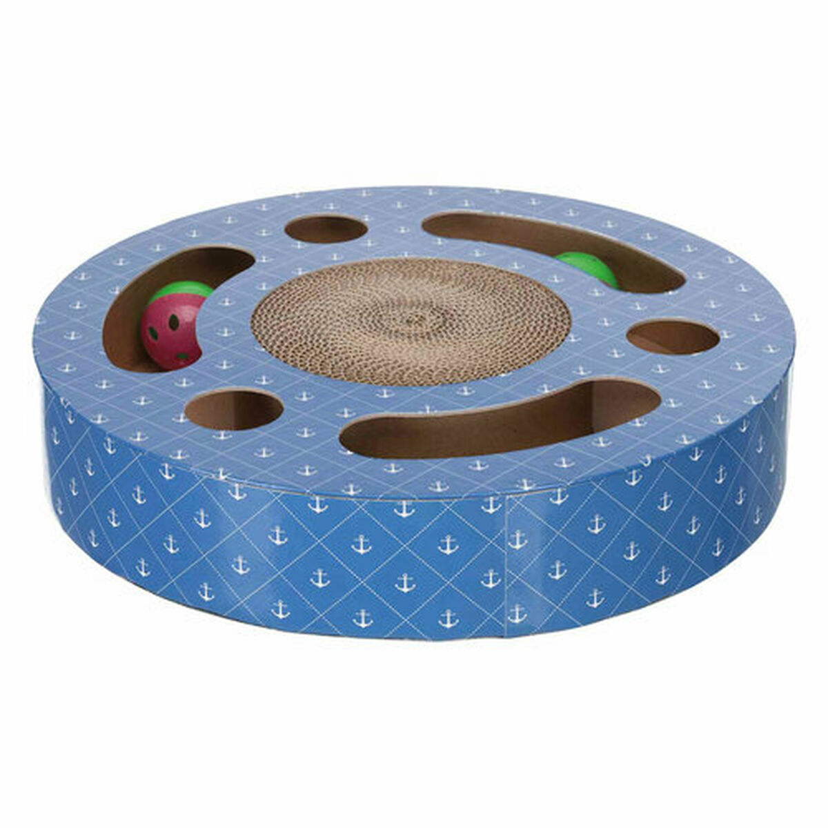 Scratching Post for Cats Trixie Blue Cardboard Plastic Ø 33 cm, view 3